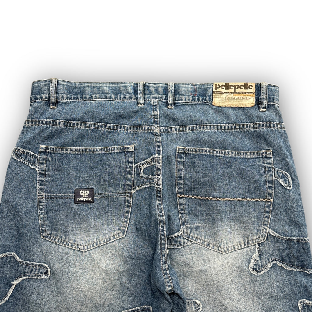 00s Baggy Embroidered Pele Pele Jeans (36")