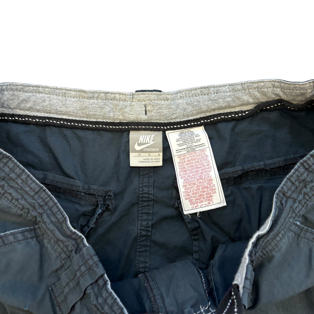 00s Black Nike Combat Shorts (M)