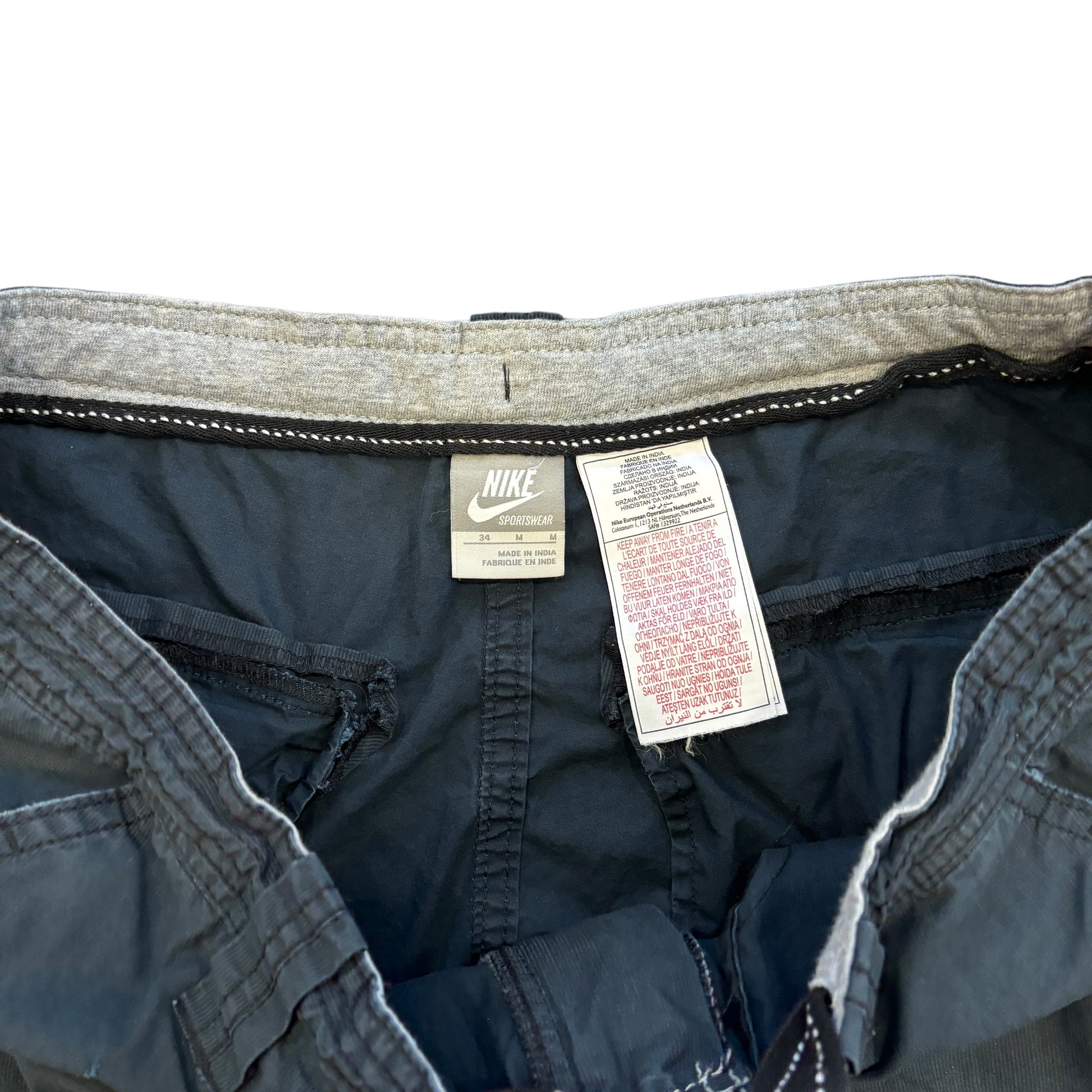 00s Black Nike Combat Shorts (M)