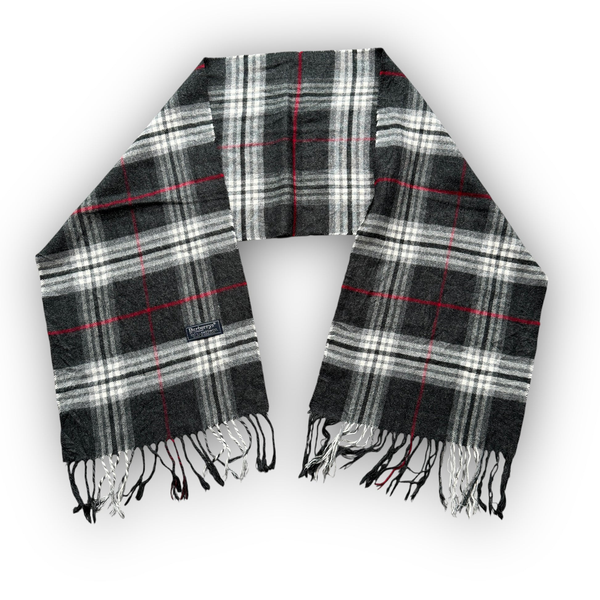 Vintage Grey Burberry Scarf