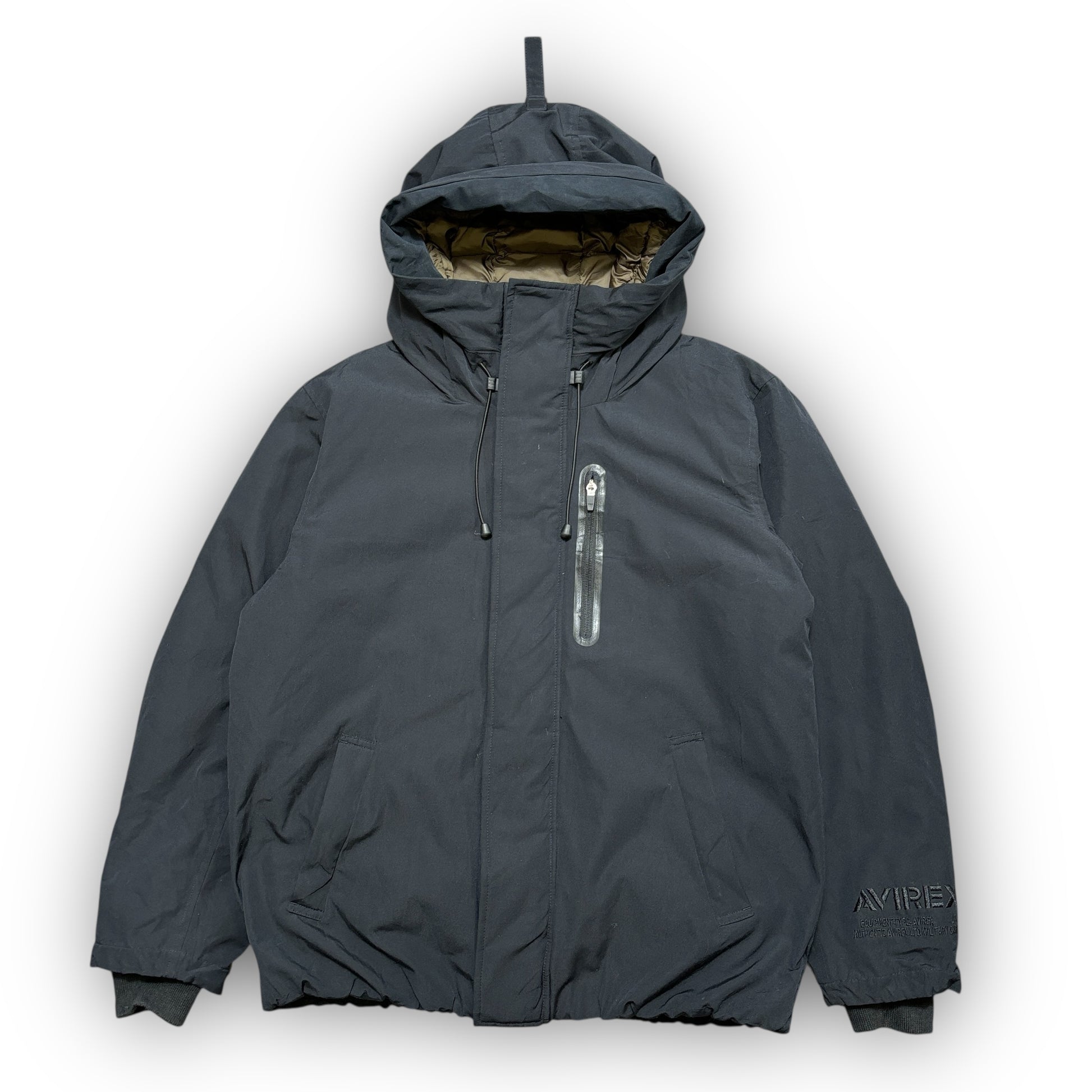 Black Avirex Padded Puffer Coat (L)