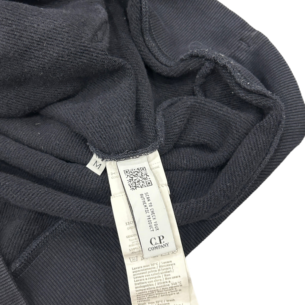 Navy CP Company Arm Lens Hoodie (M)