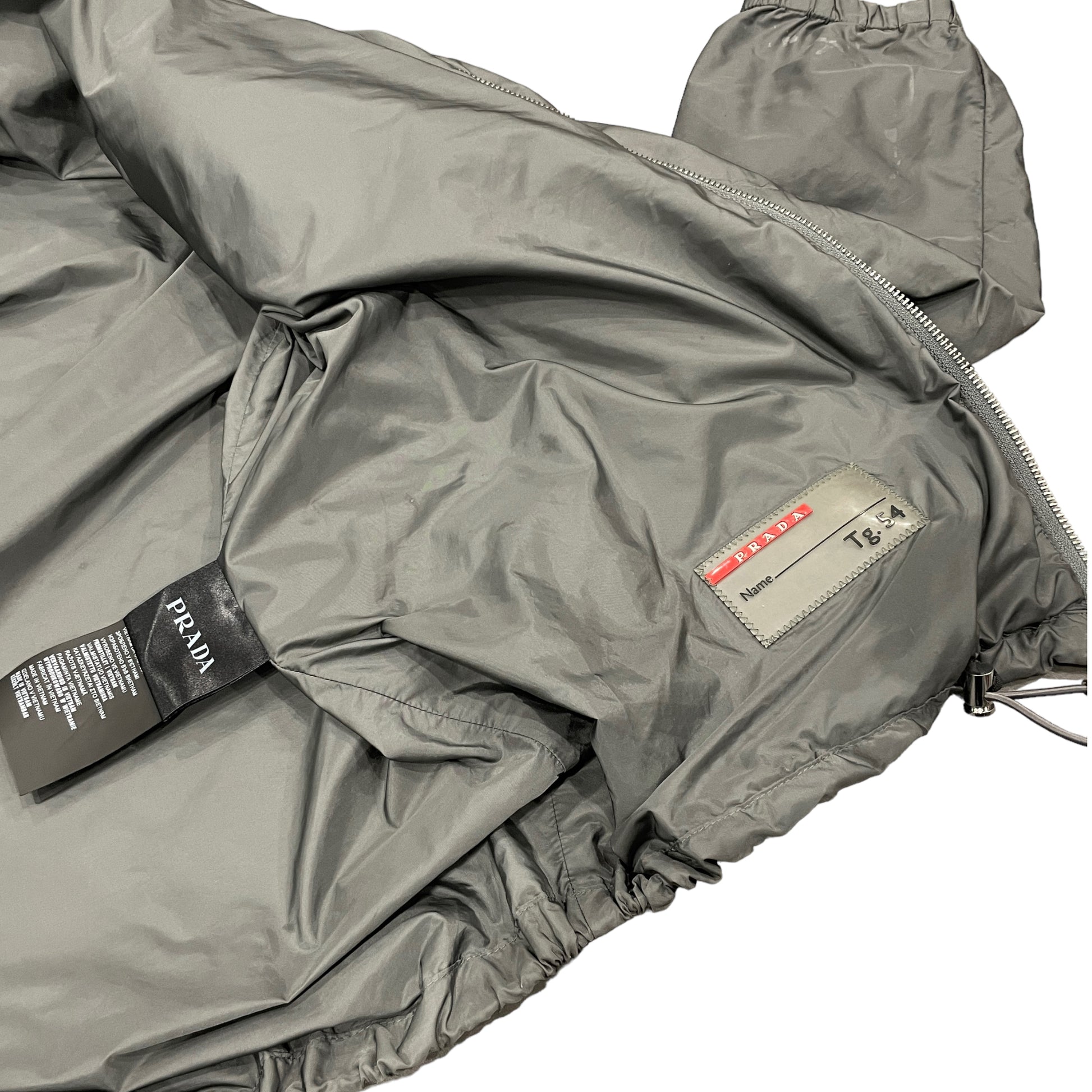 Prada Sport Nylon Silver Shimmer Jacket