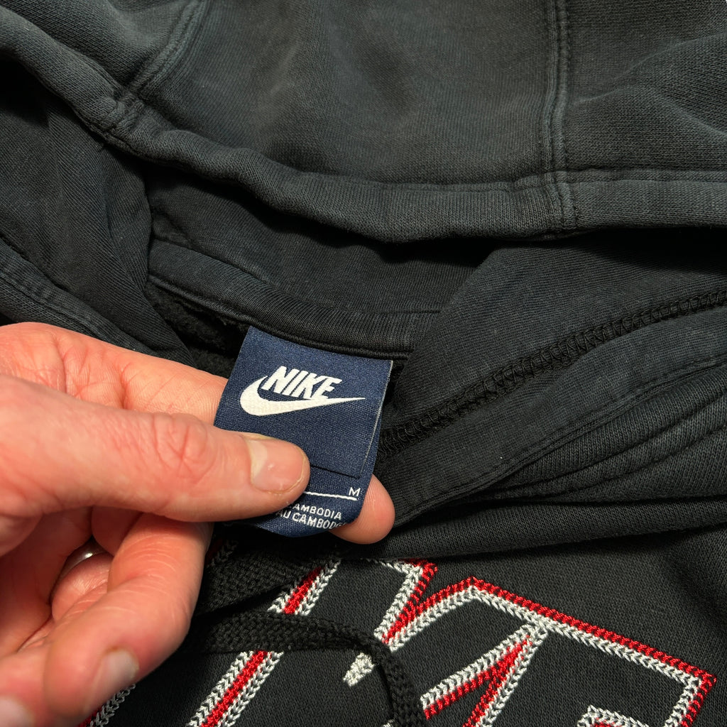 00s Black Nike Club Hoodie (M)