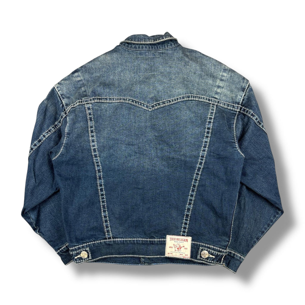 True Religion Contrast Stitch Denim Jacket (XS)