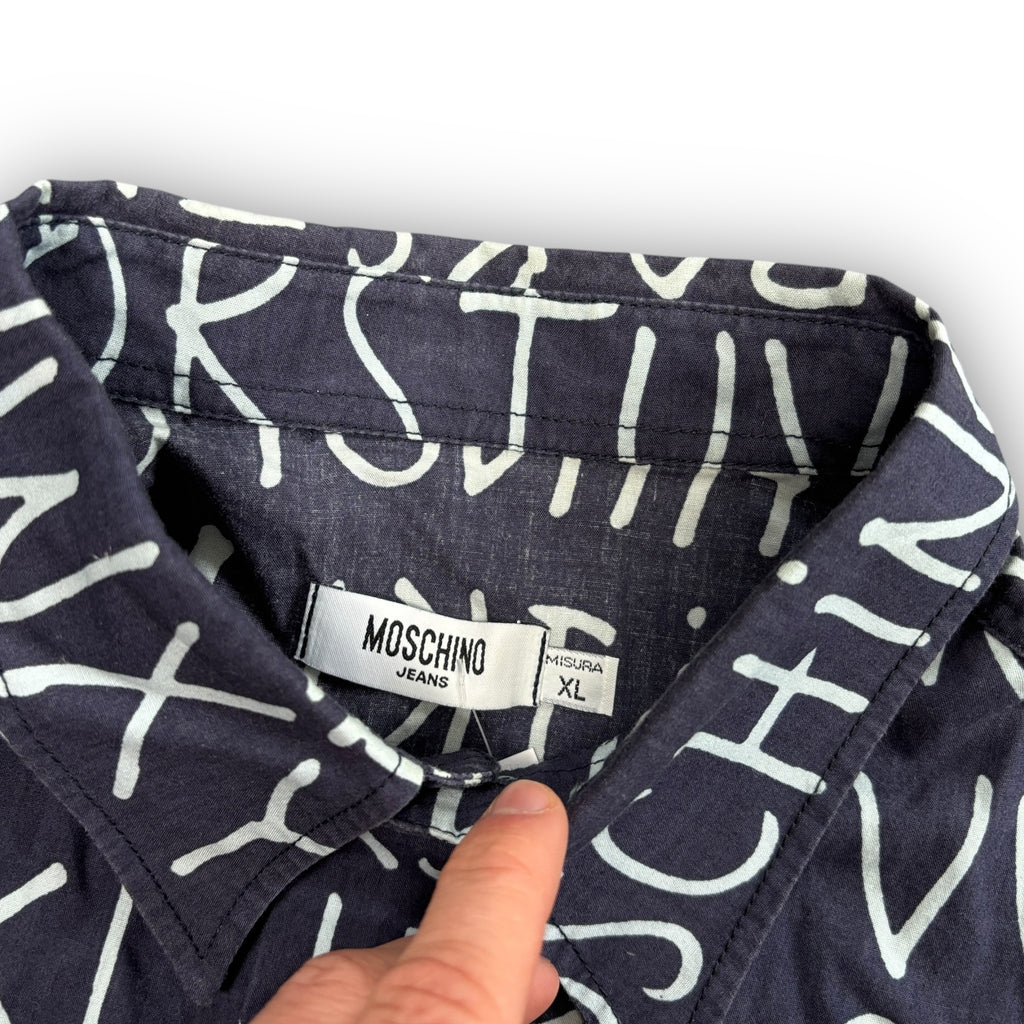 Vintage Moschino Alphabet Shirt (XL)