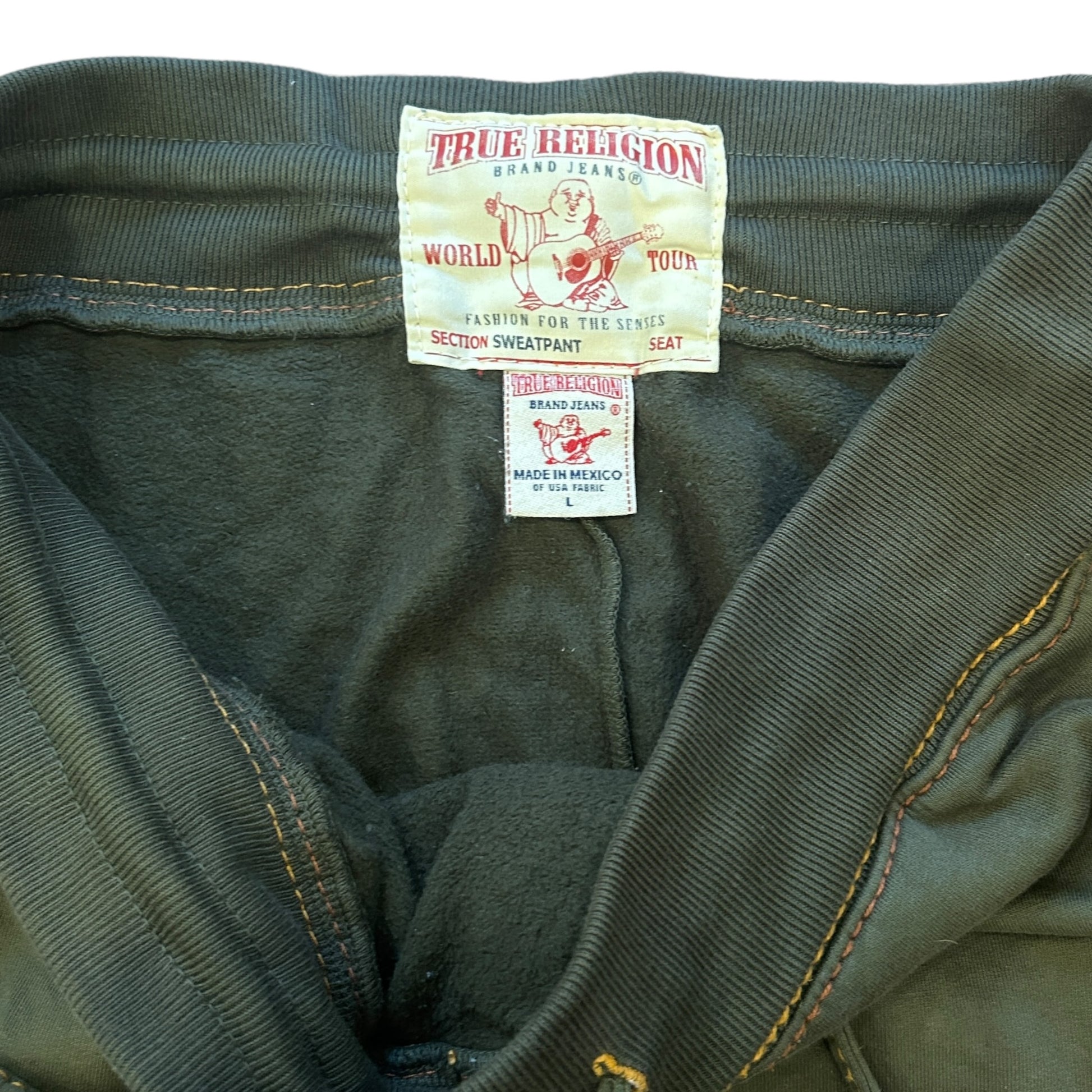 True Religion Contrast Stitch Joggers (L)