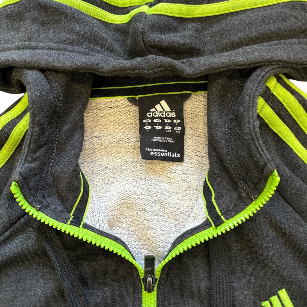 00s Grey Adidas Essentials Hoodie (L)