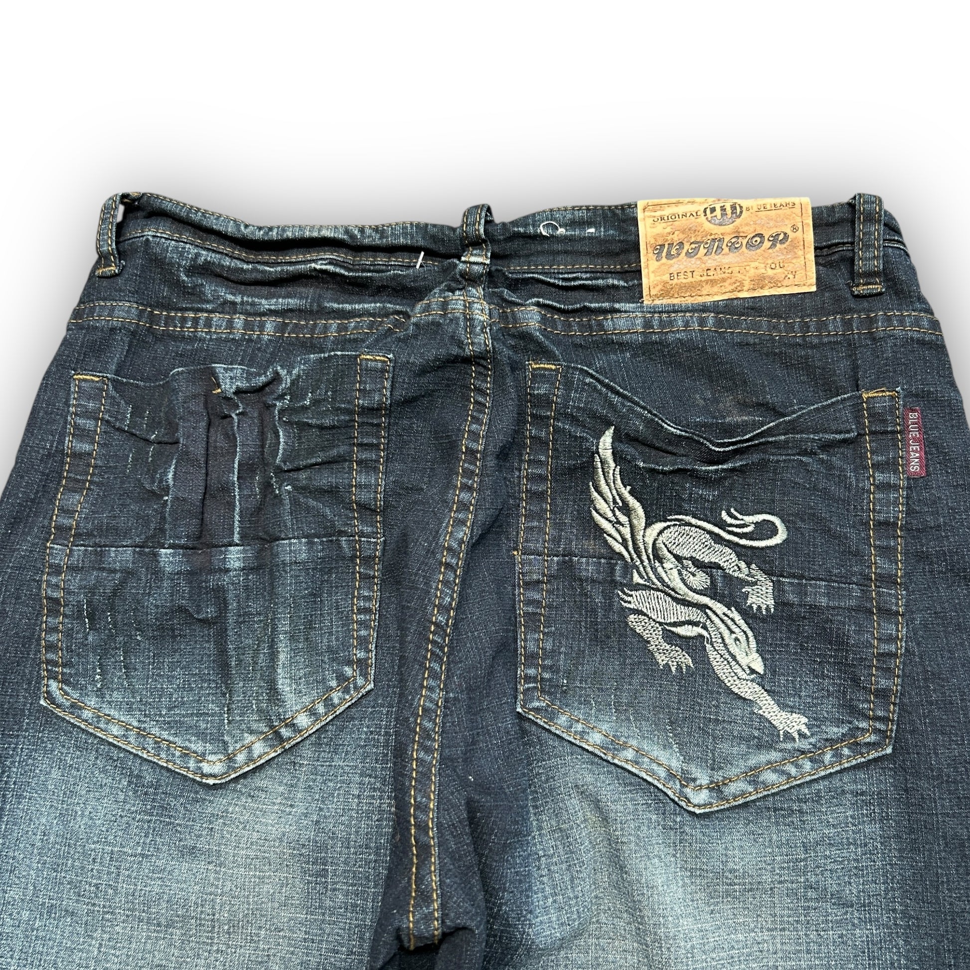 Japanese Acid Wash Baggy Jeans (30")