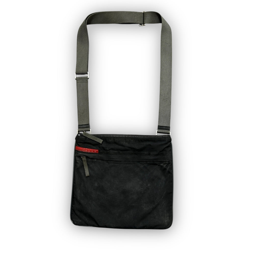 Black Prada Sport Side Bag