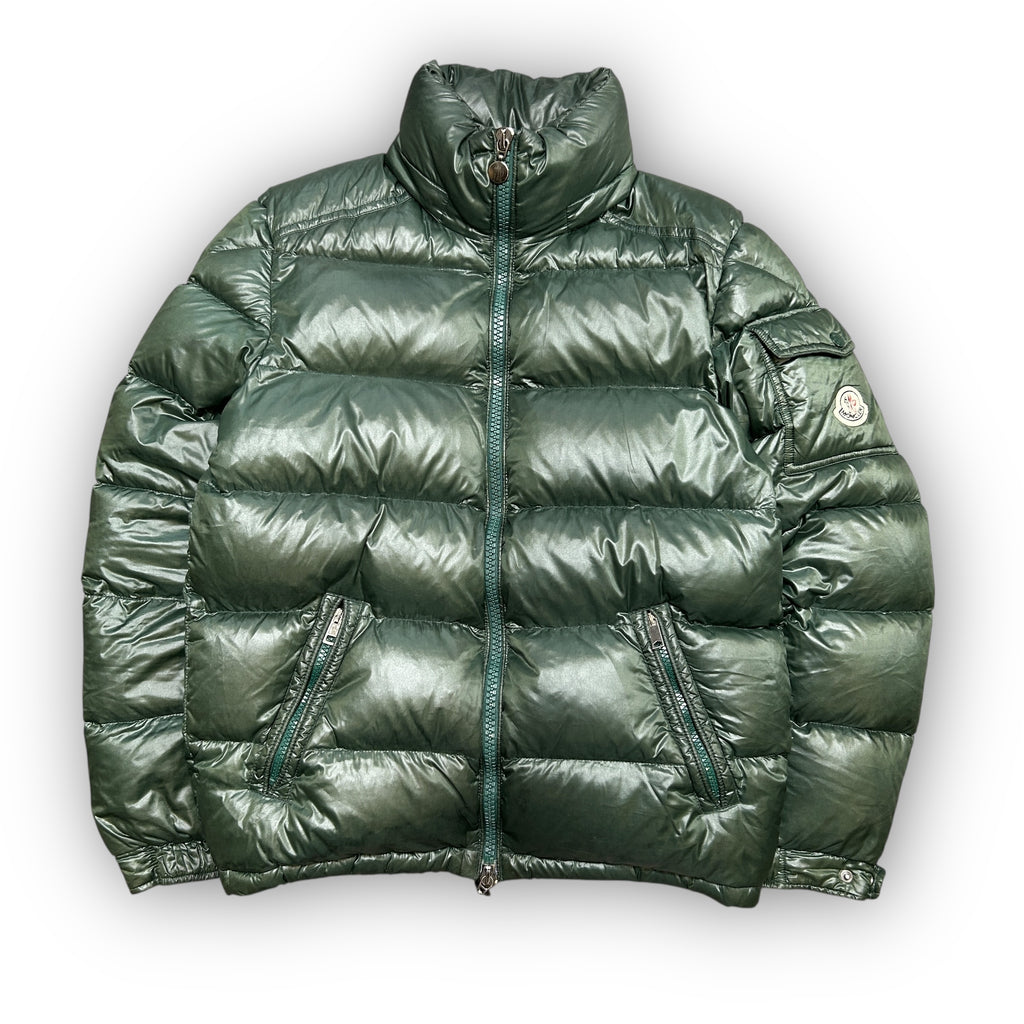 Green Moncler Maya Puffer Coat (S)