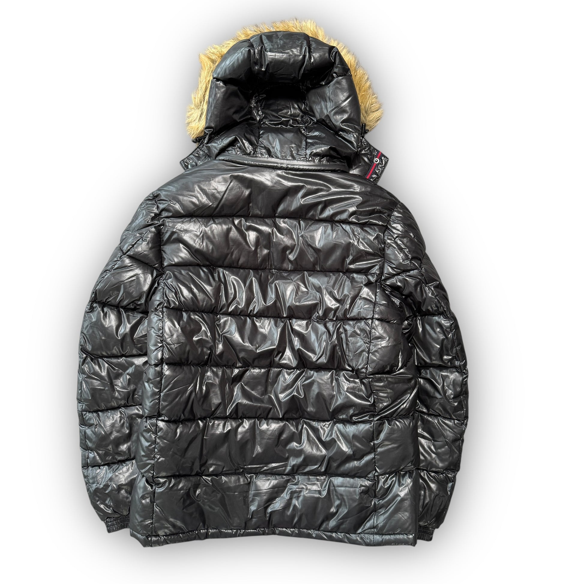 Black Japanese Fur Puffer Coat (M)