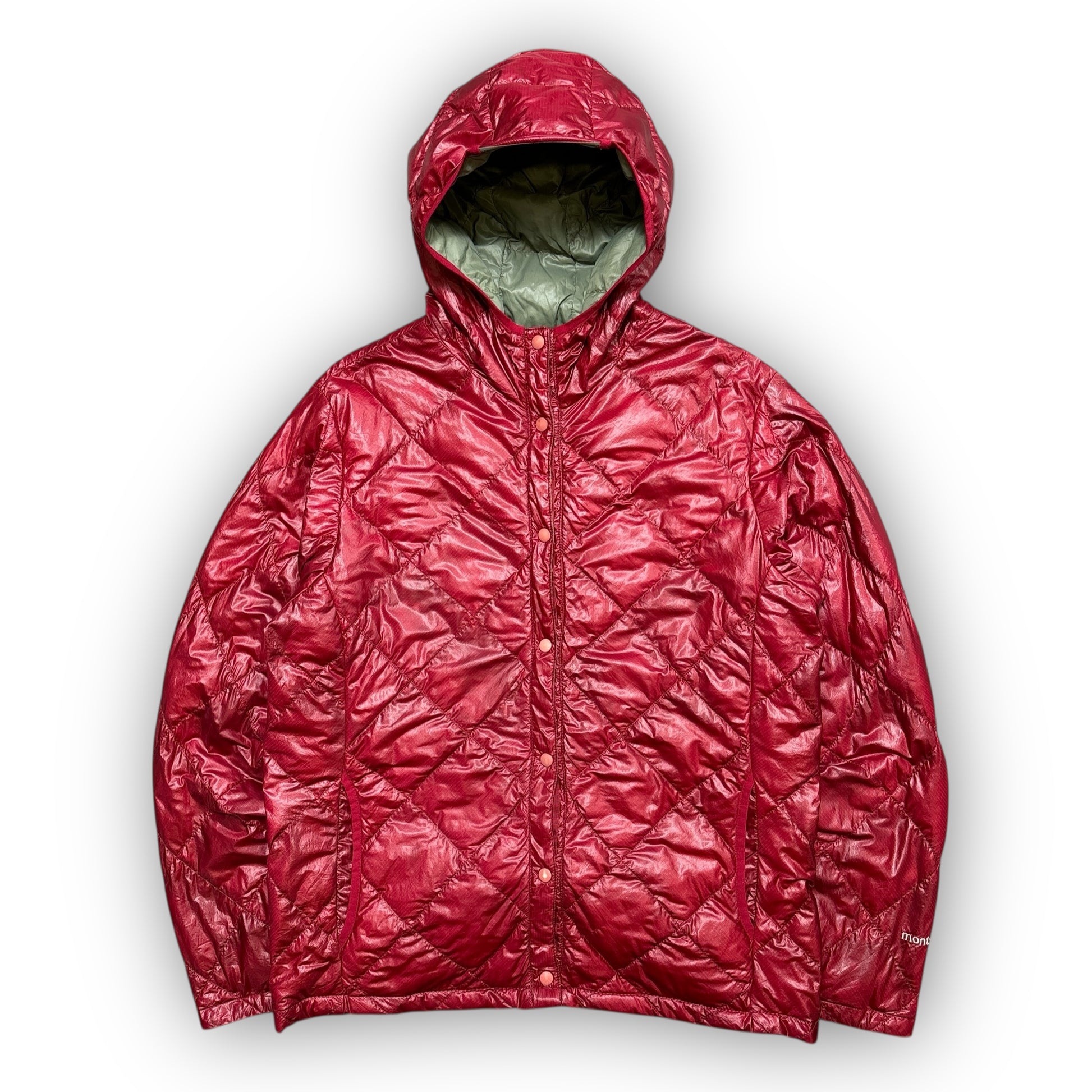 Red Montbell Diamond Stitch Puffer Jacket (M)