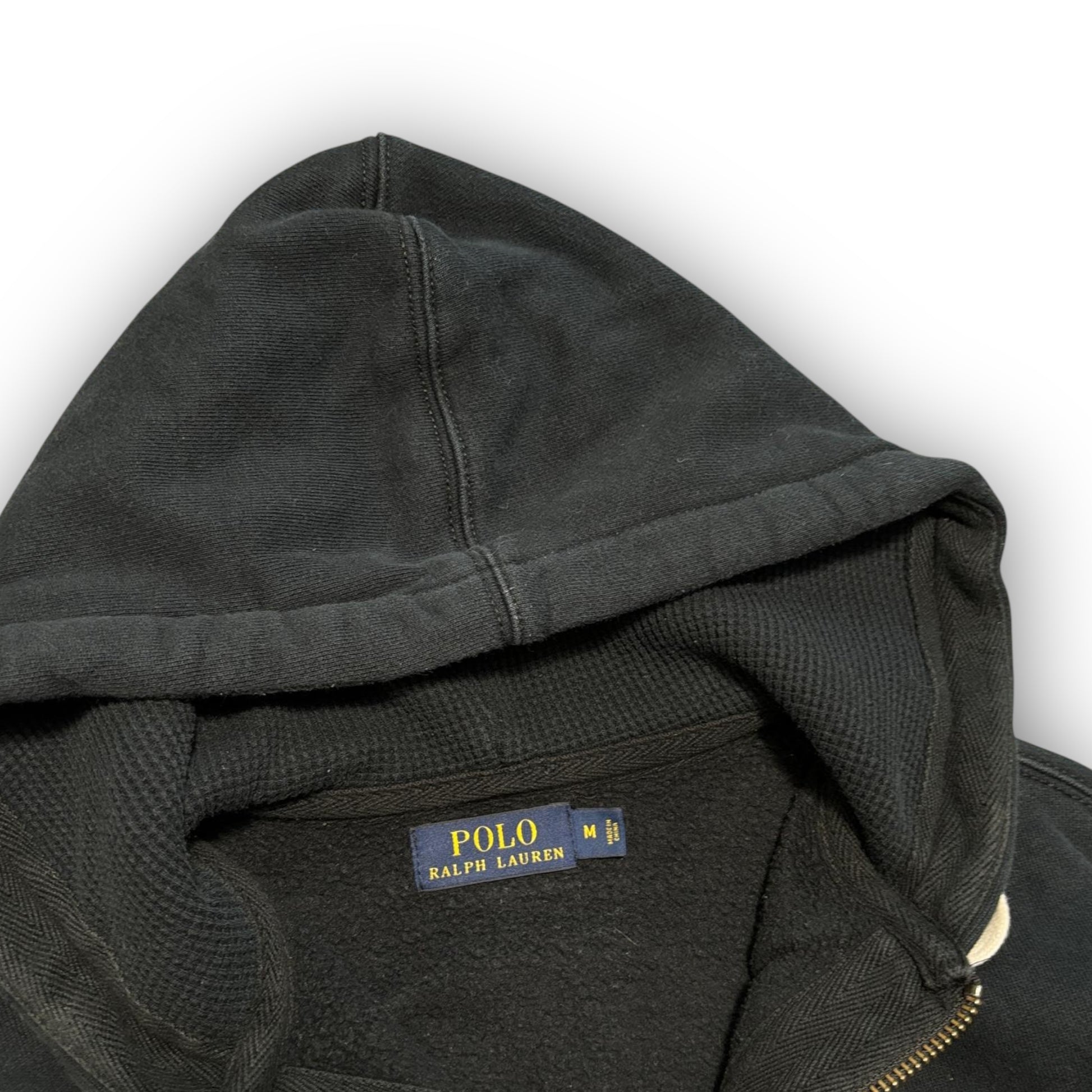 Black Polo Ralph Lauren Heavyweight Hoodie (M)