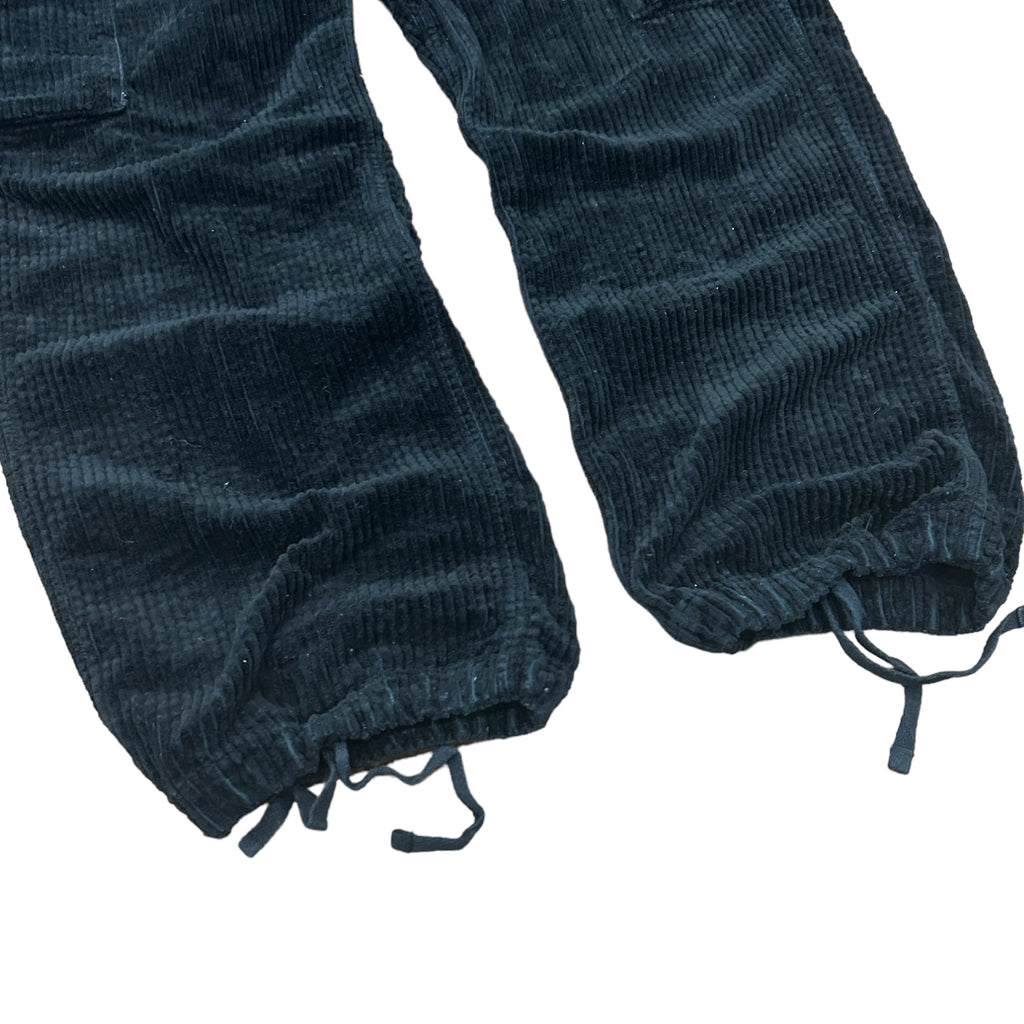 Supreme Corduroy Black Cargo Trousers (34)
