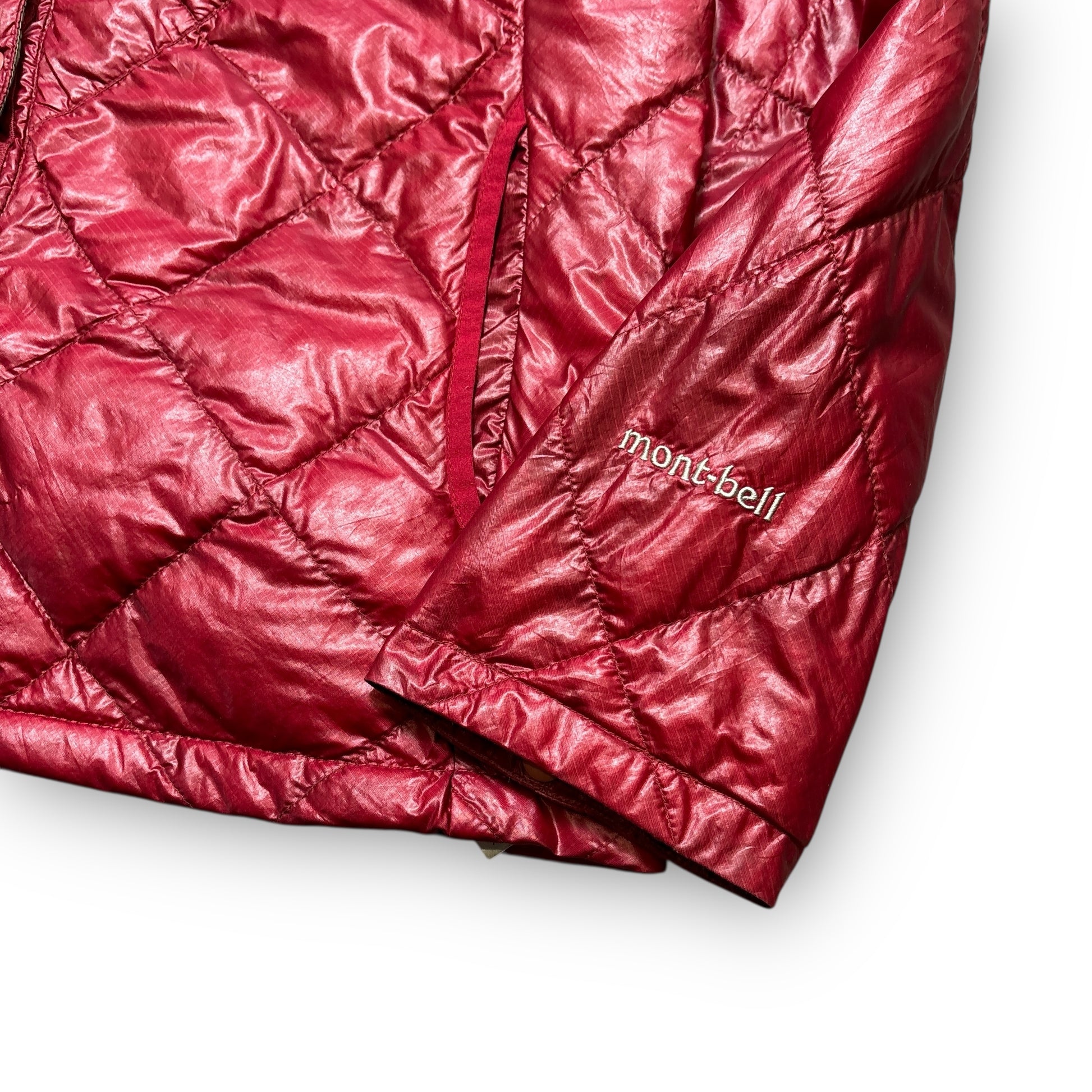 Red Montbell Diamond Stitch Puffer Jacket (M)