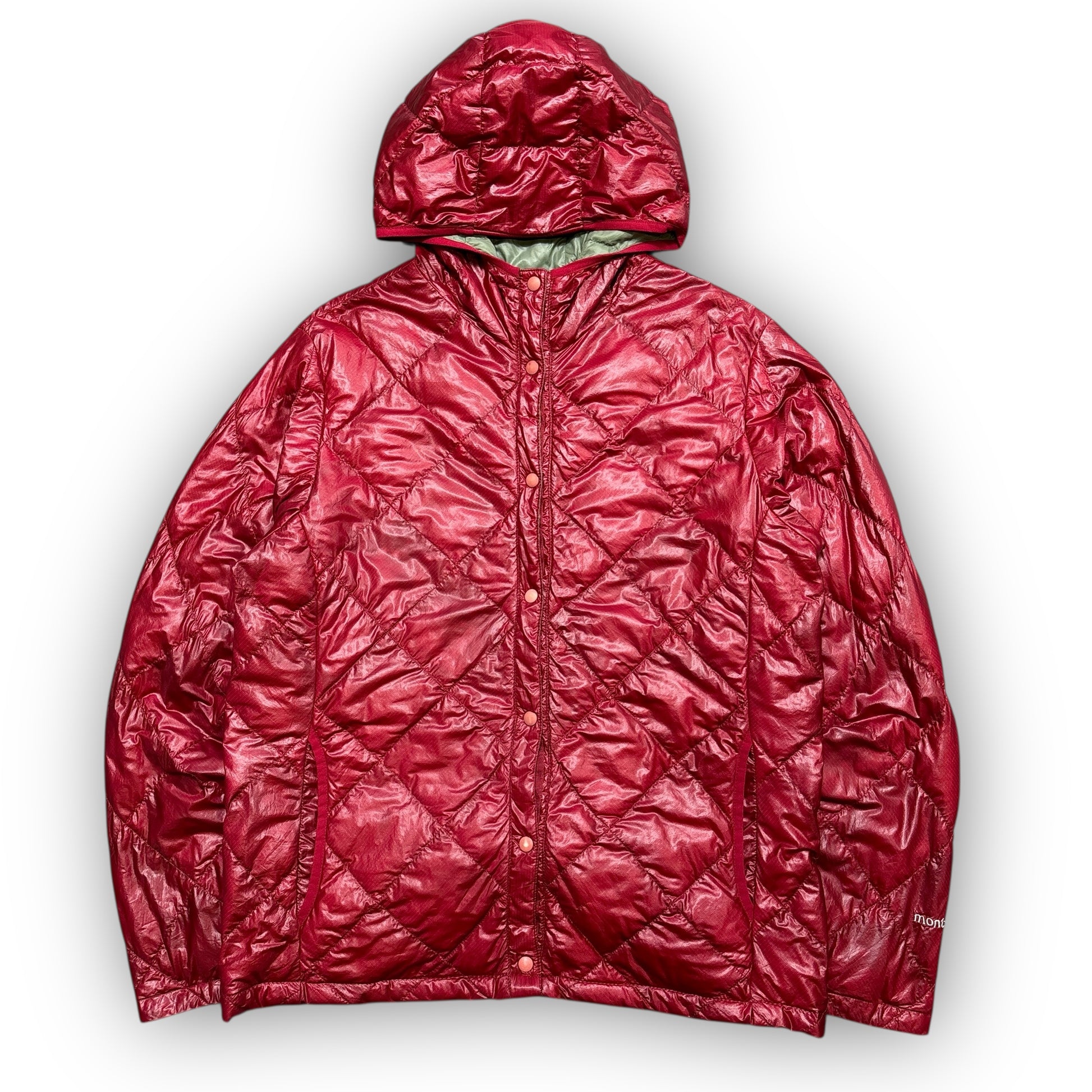 Red Montbell Diamond Stitch Puffer Jacket (M)