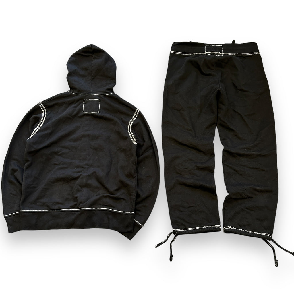 Black True Religion Contrast Stitch Tracksuit (M)
