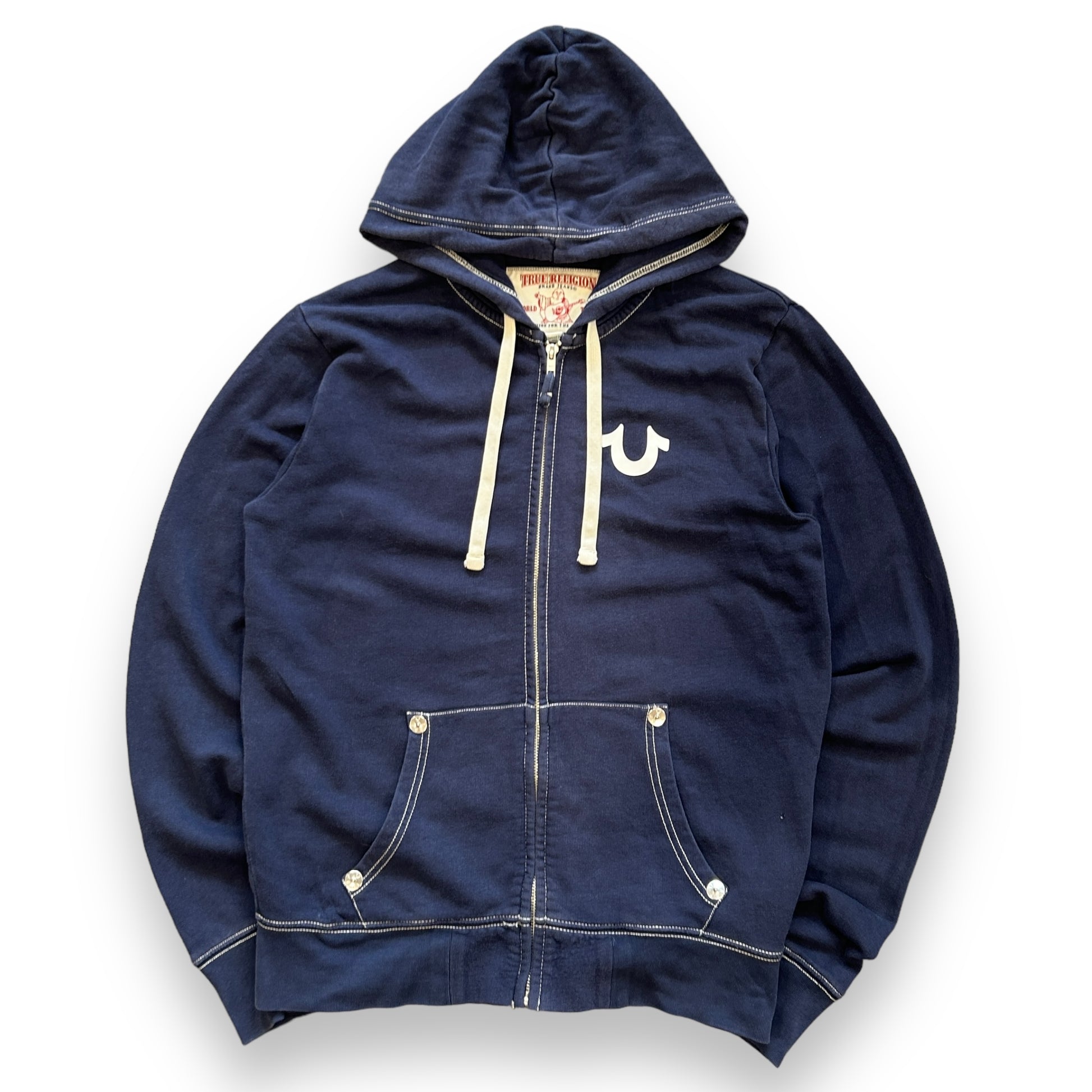 True Religion Contrast Stitch Hoodie (S)