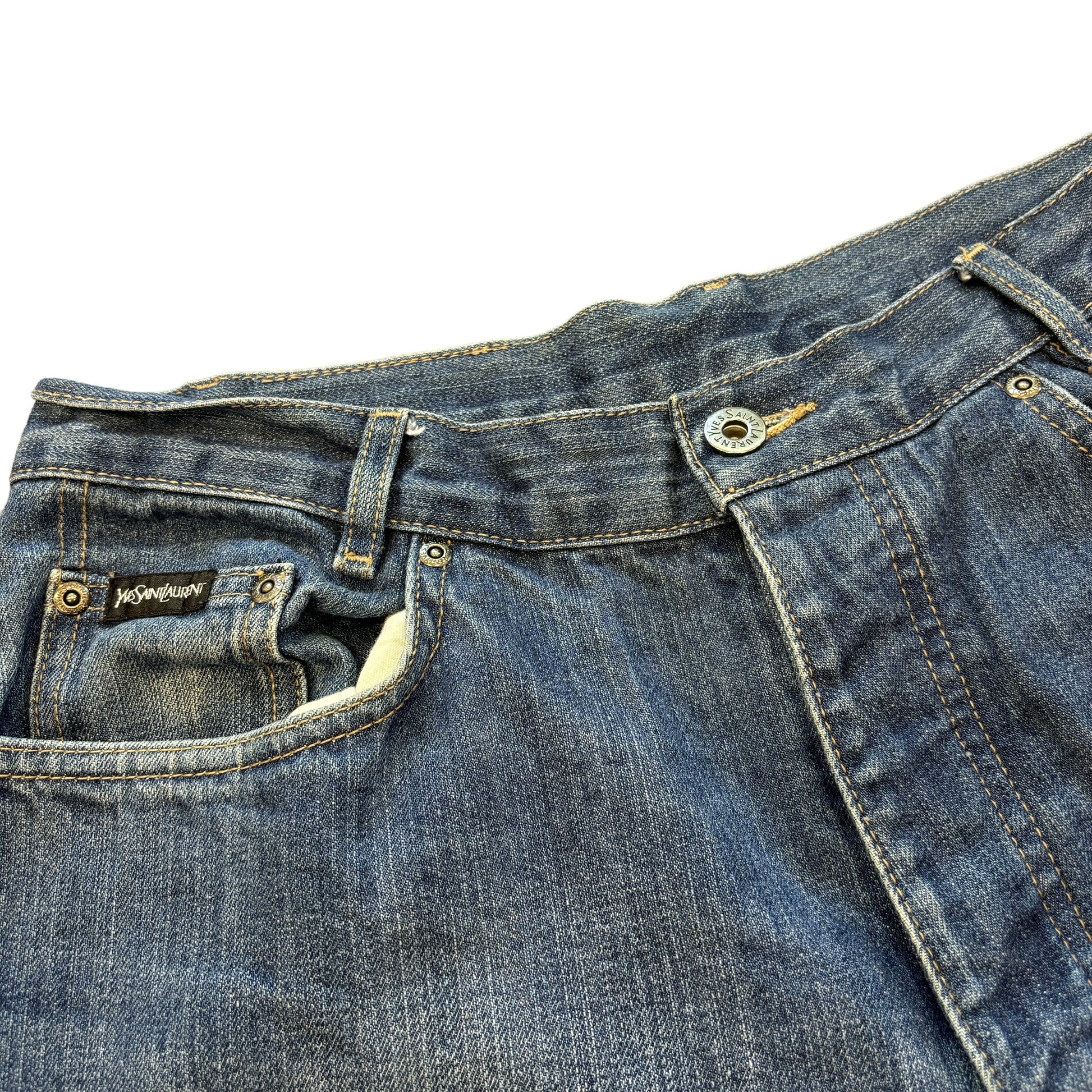 YSL Blue Baggy Jeans (32W)