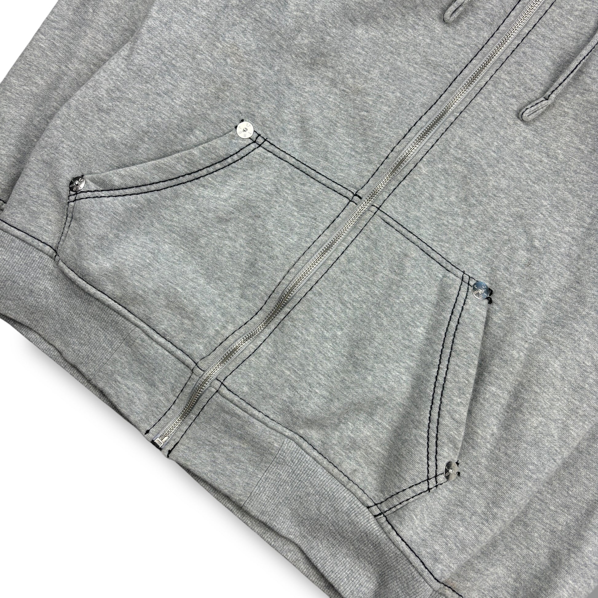 True Religion Grey Contrast Stitch Hoodie (M)