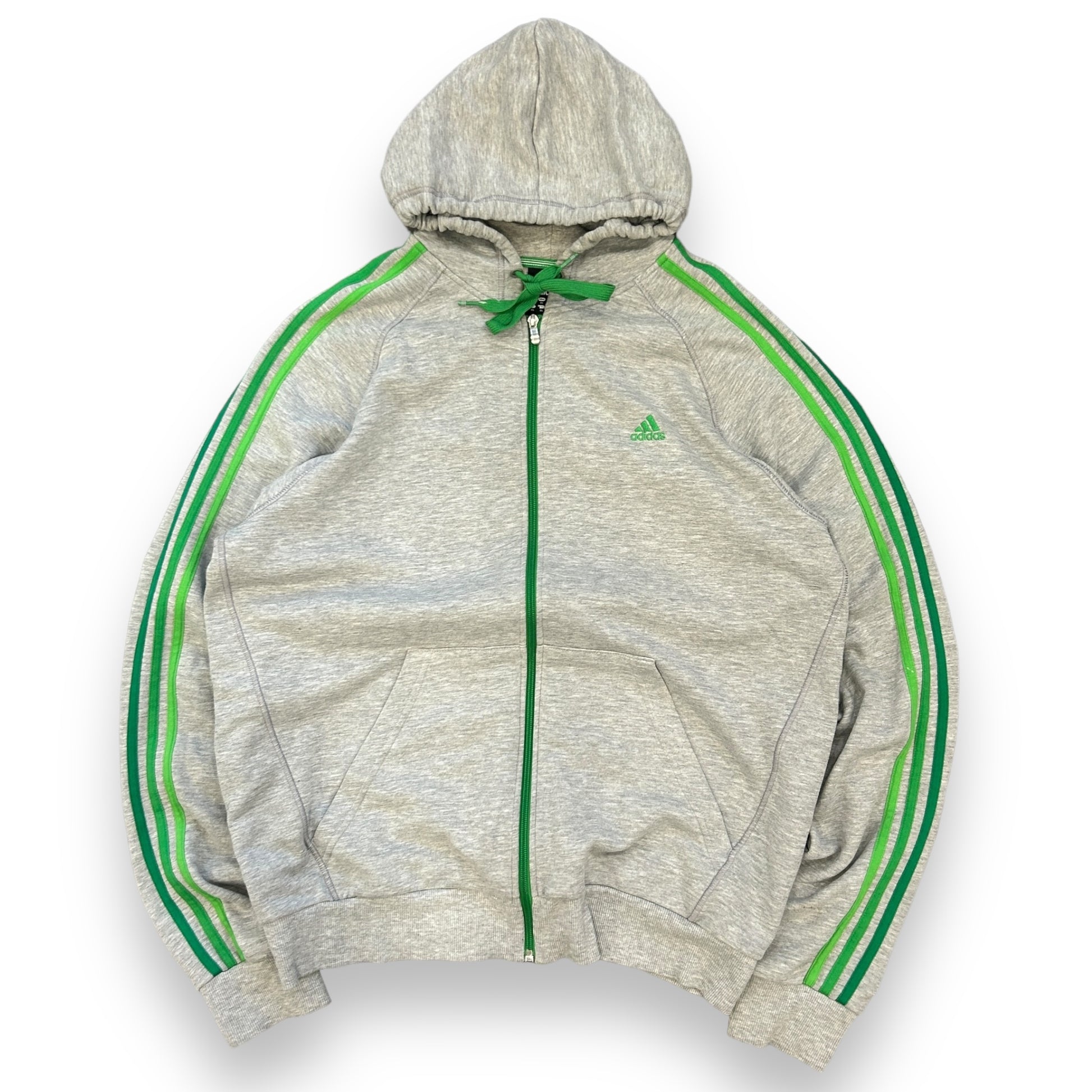 00s Adidas Multicolour Three Stripe Hoodie (XL)