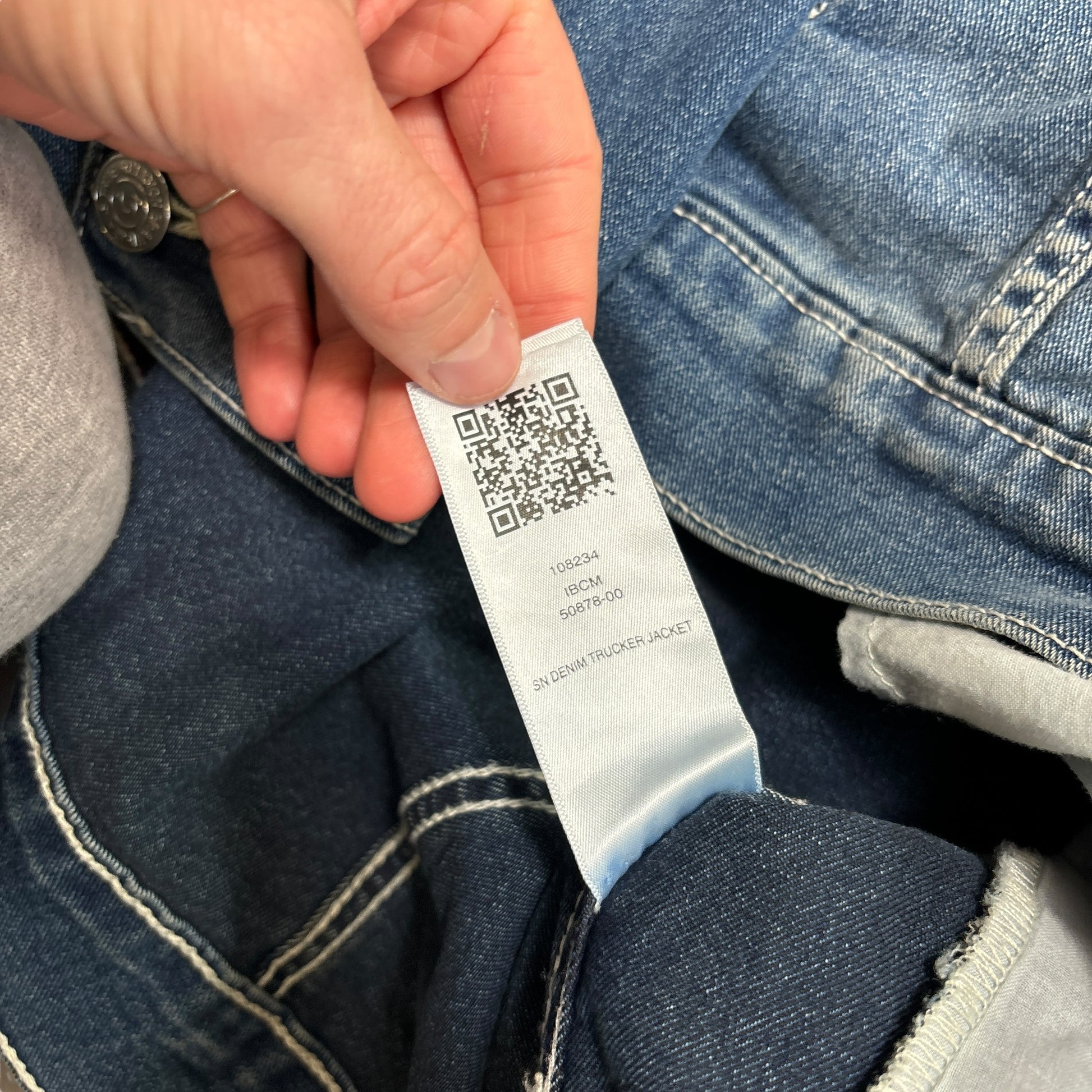 True Religion Big Stitch Denim Jacket (XL)