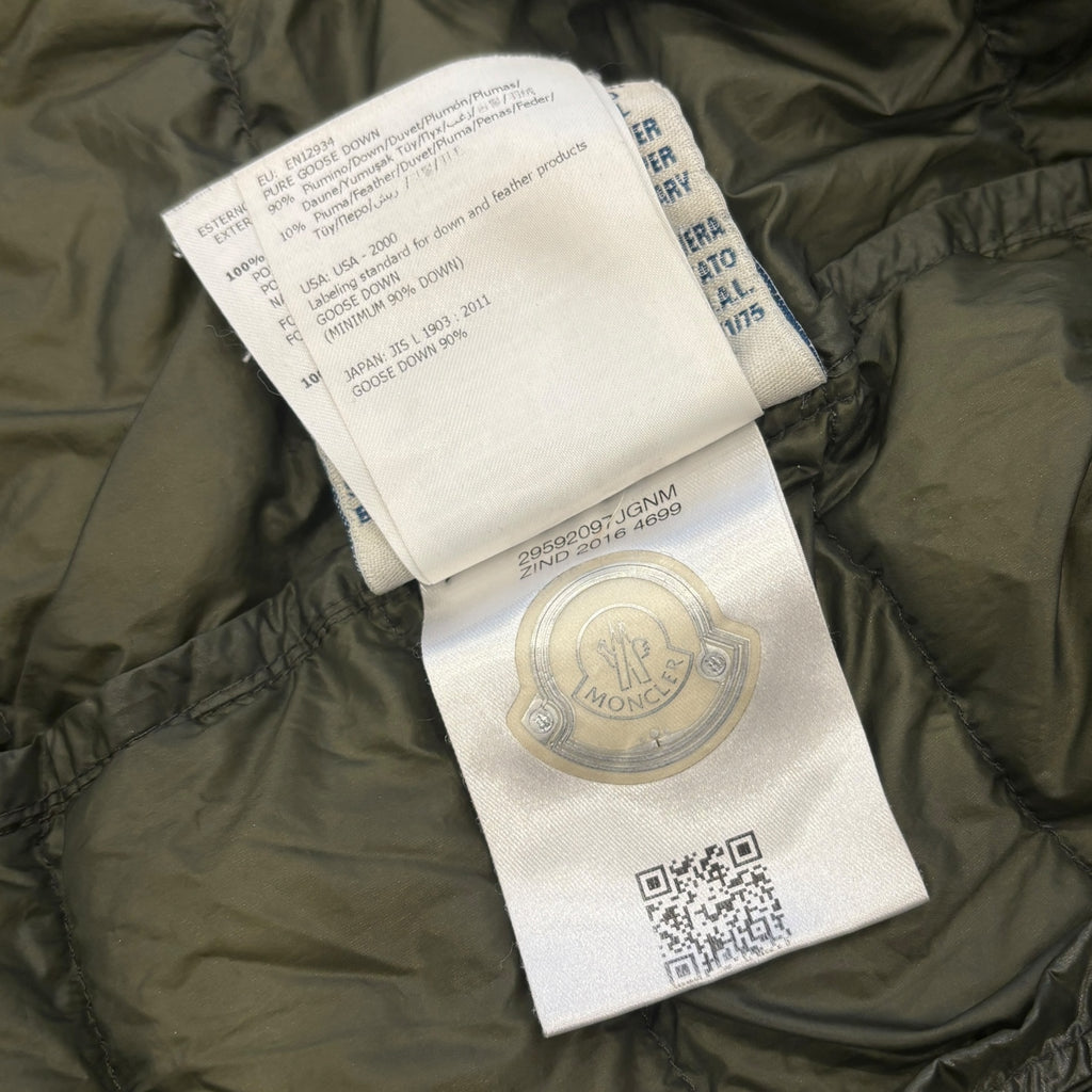 Moncler Khaki Padded Gilet (L)