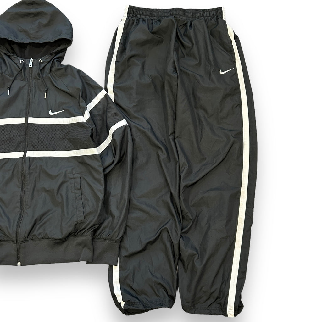 00s Nike Black Baggy Tracksuit (M)