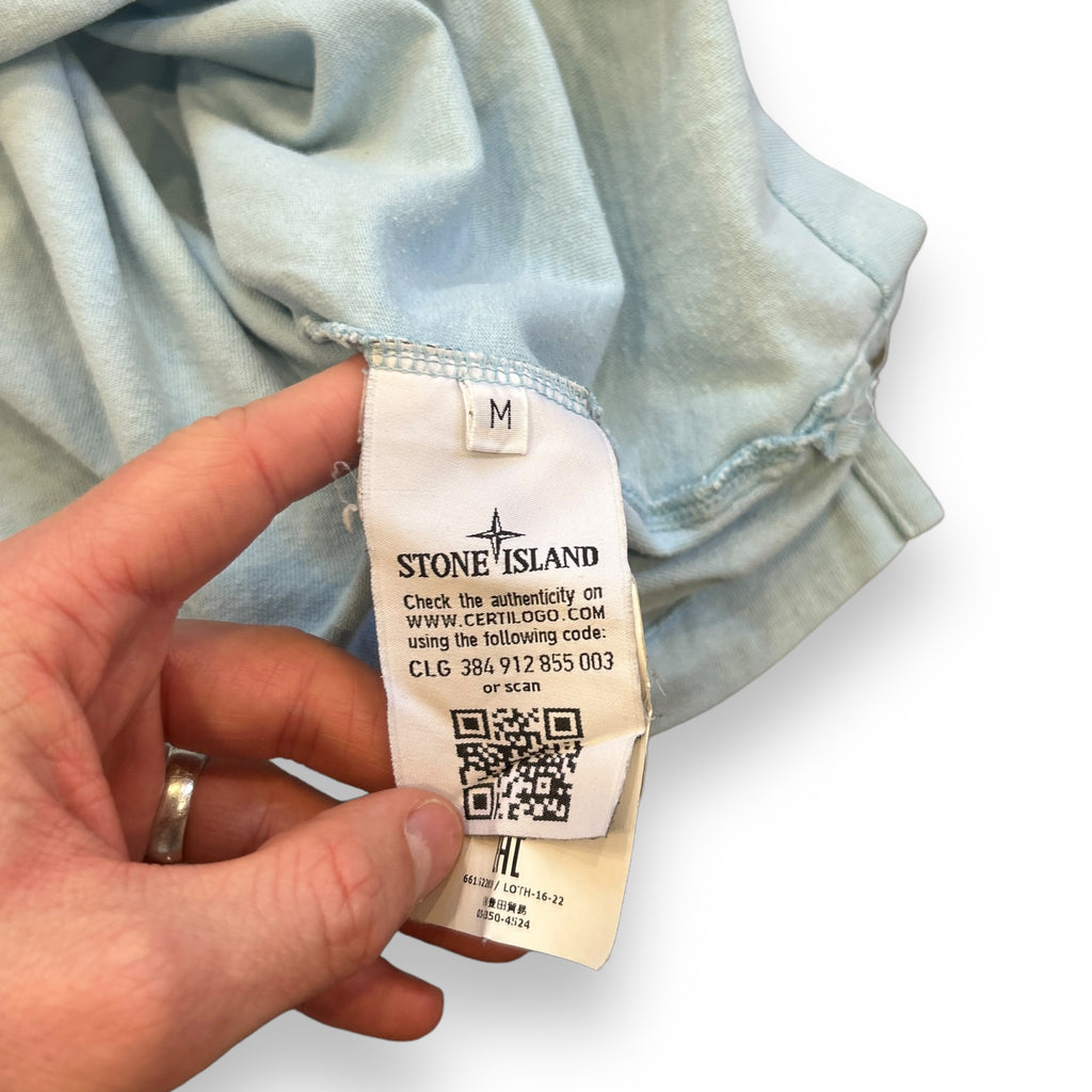 Stone Island Baby Blue Long Sleeve T-shirt (M)