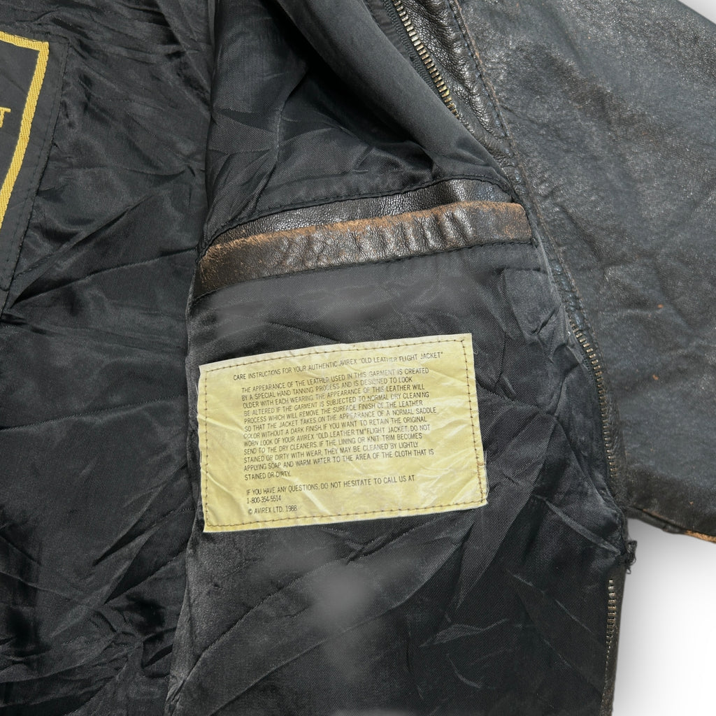 1988 Avirex Leather Jacket (L)