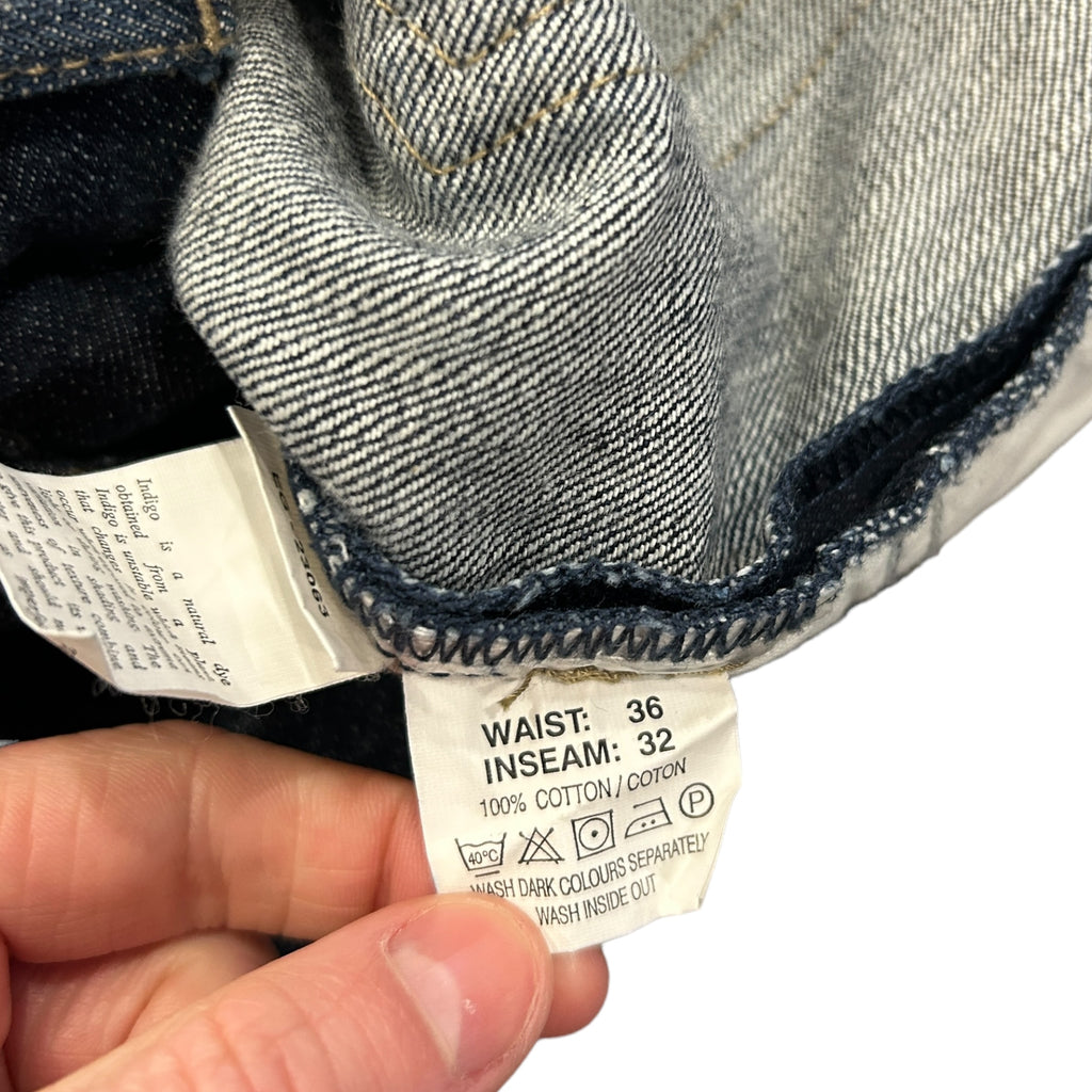 00's Embroidered Navy YSL Jeans (36)