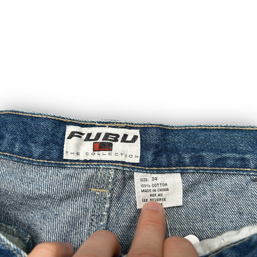 90s Fubu Embroidered Jorts (34")