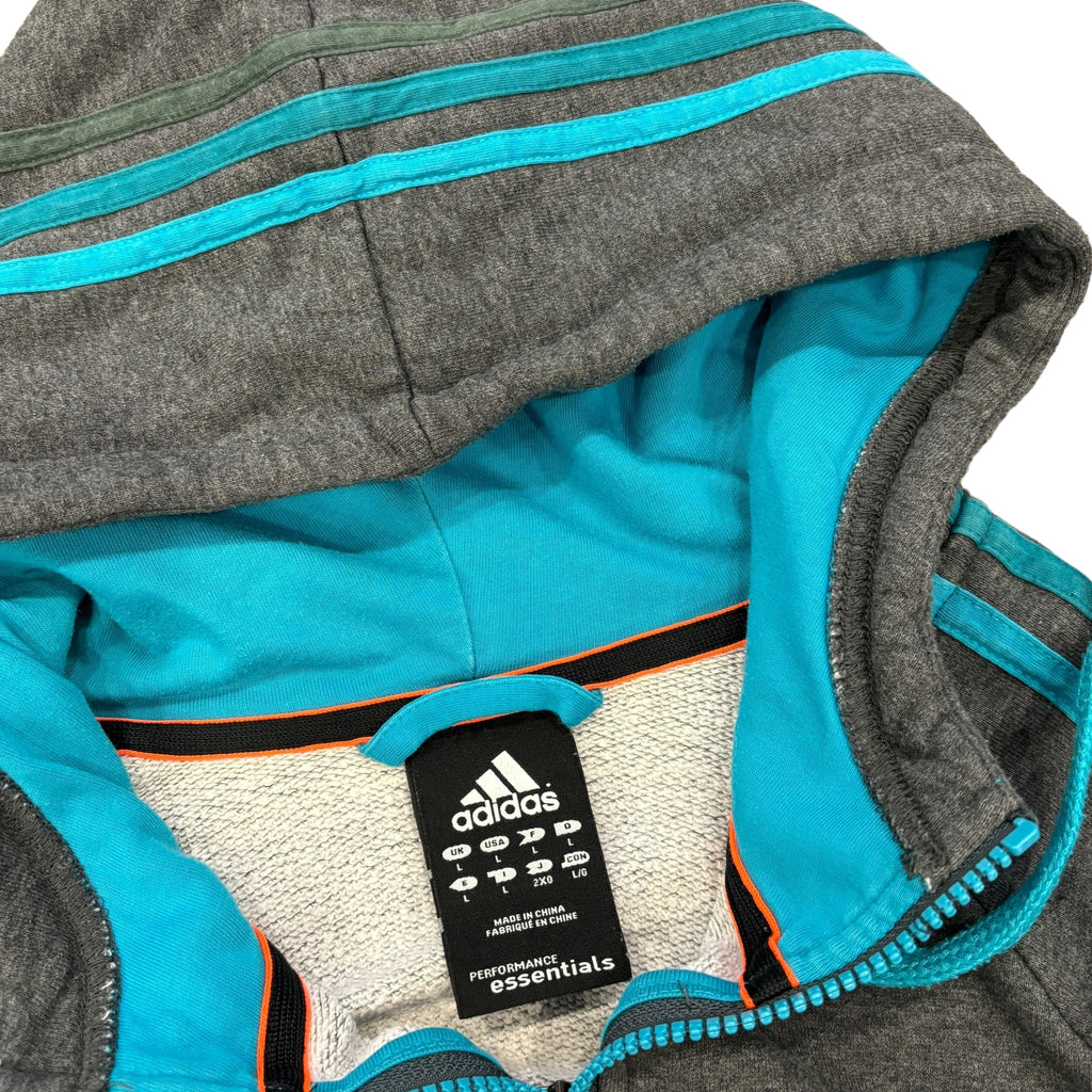 Adidas Multicolour Three Stripe Hoodie (L)
