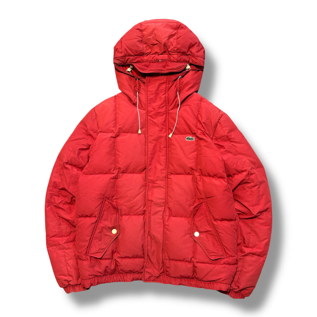 Red Lacoste Live Puffer Coat (M)