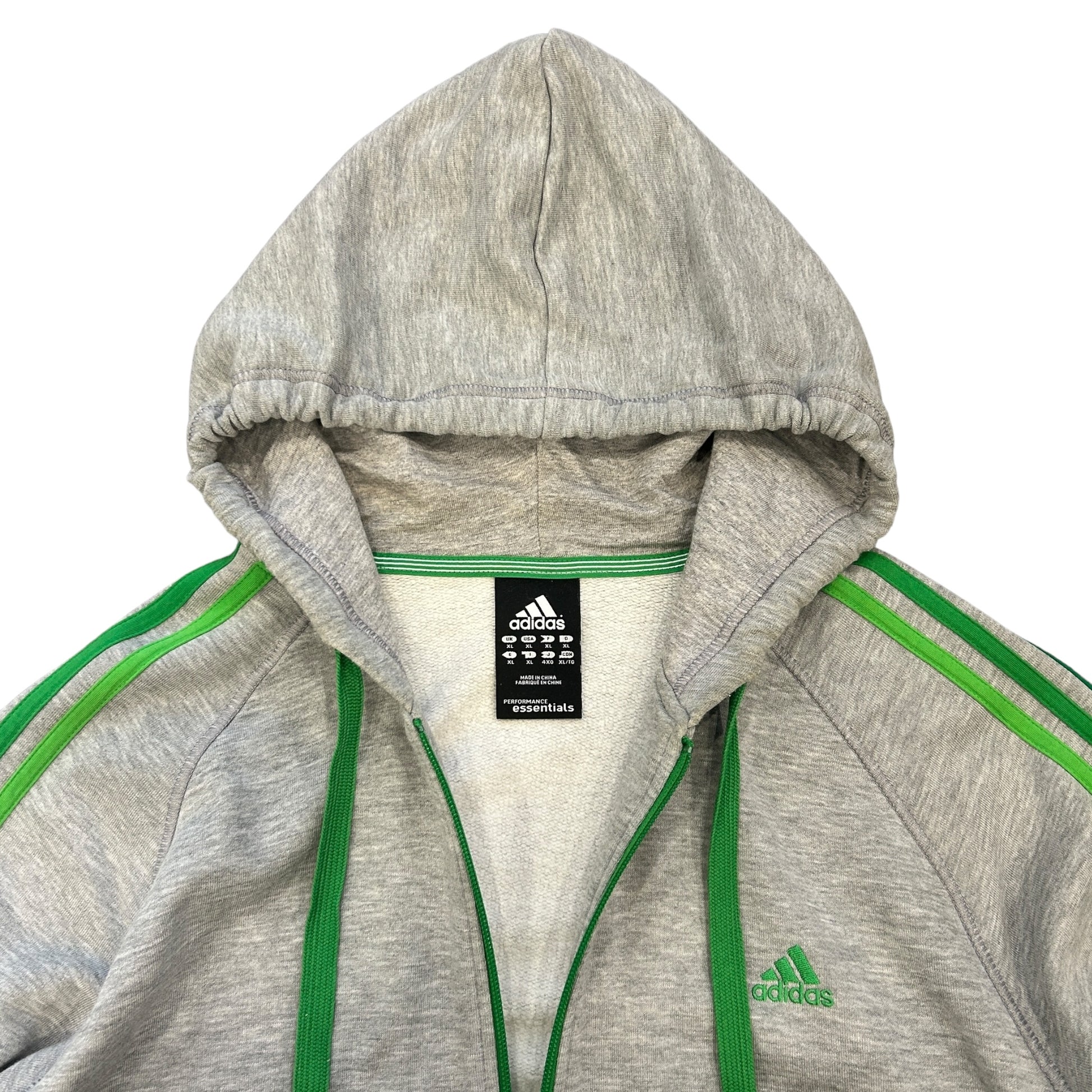 00s Adidas Multicolour Three Stripe Hoodie (XL)