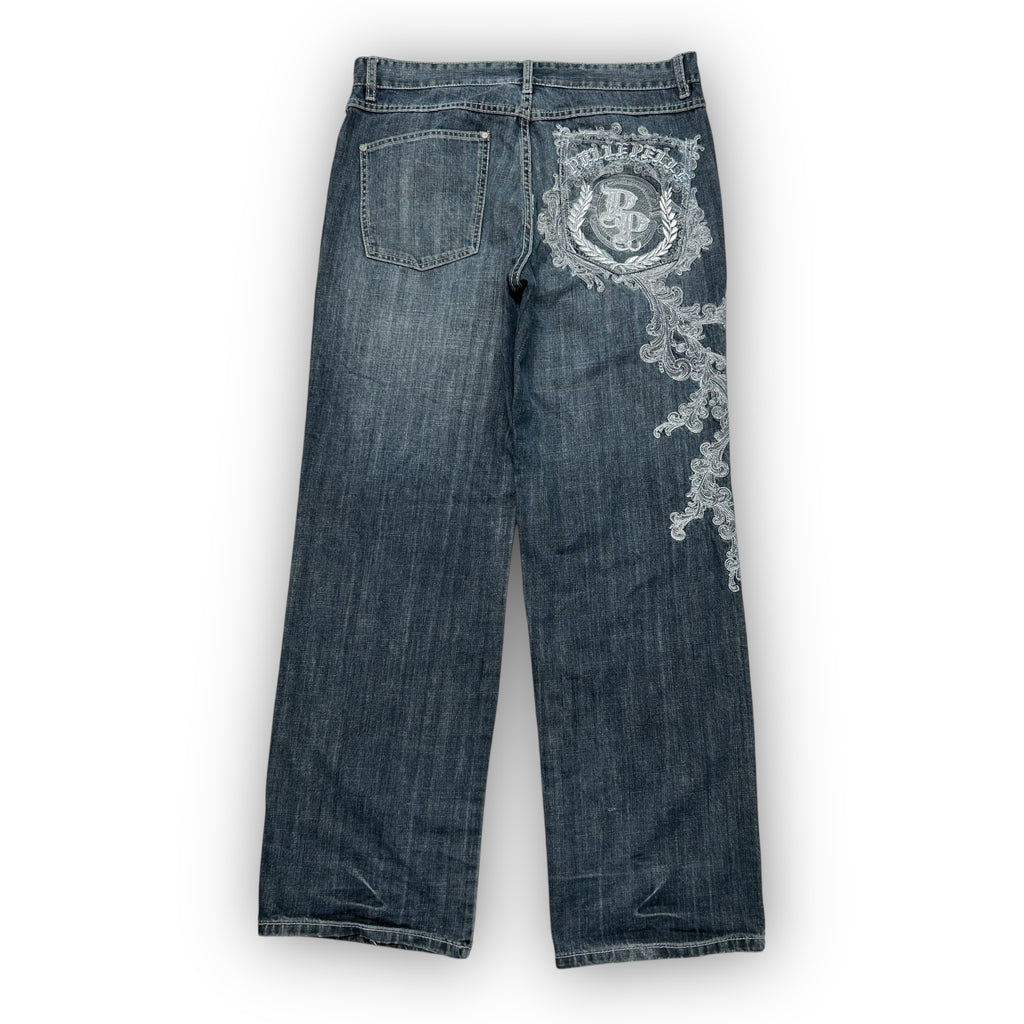 00s Pelle Pelle Embroidered Jeans (36”)