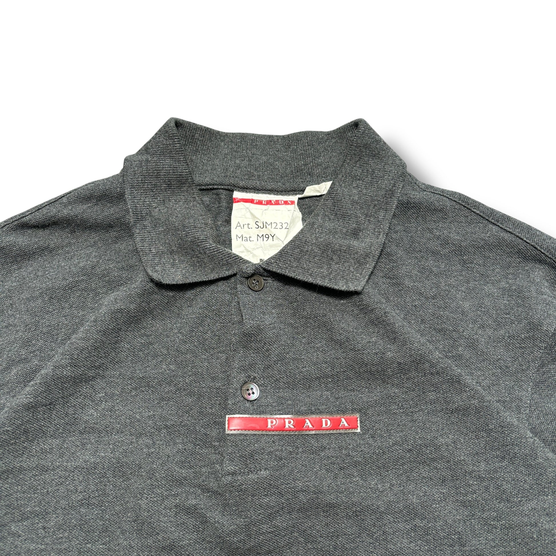 00s Prada Linea Rossa Polo Shirt (M)