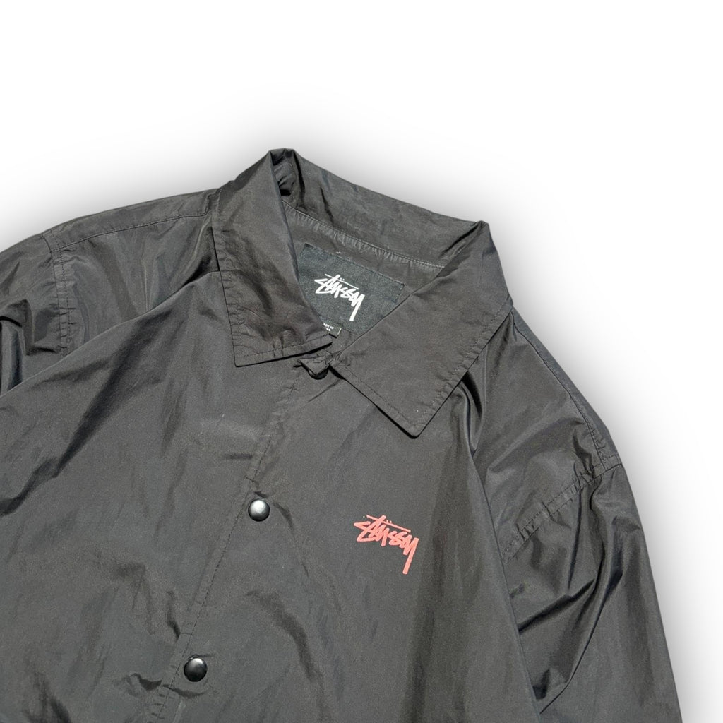Black Stussy Nylon Overshirt (M)
