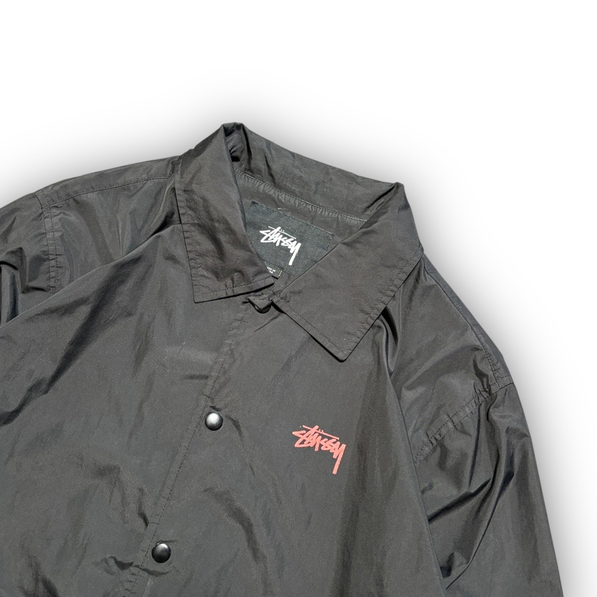 Black Stussy Nylon Overshirt (M)