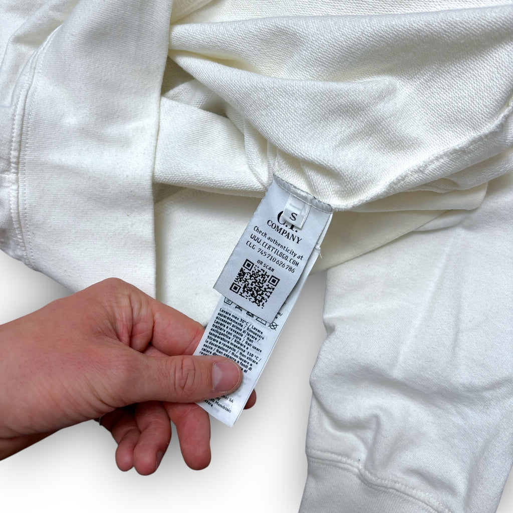 White C.P Company Lens Sweatshirt (S)