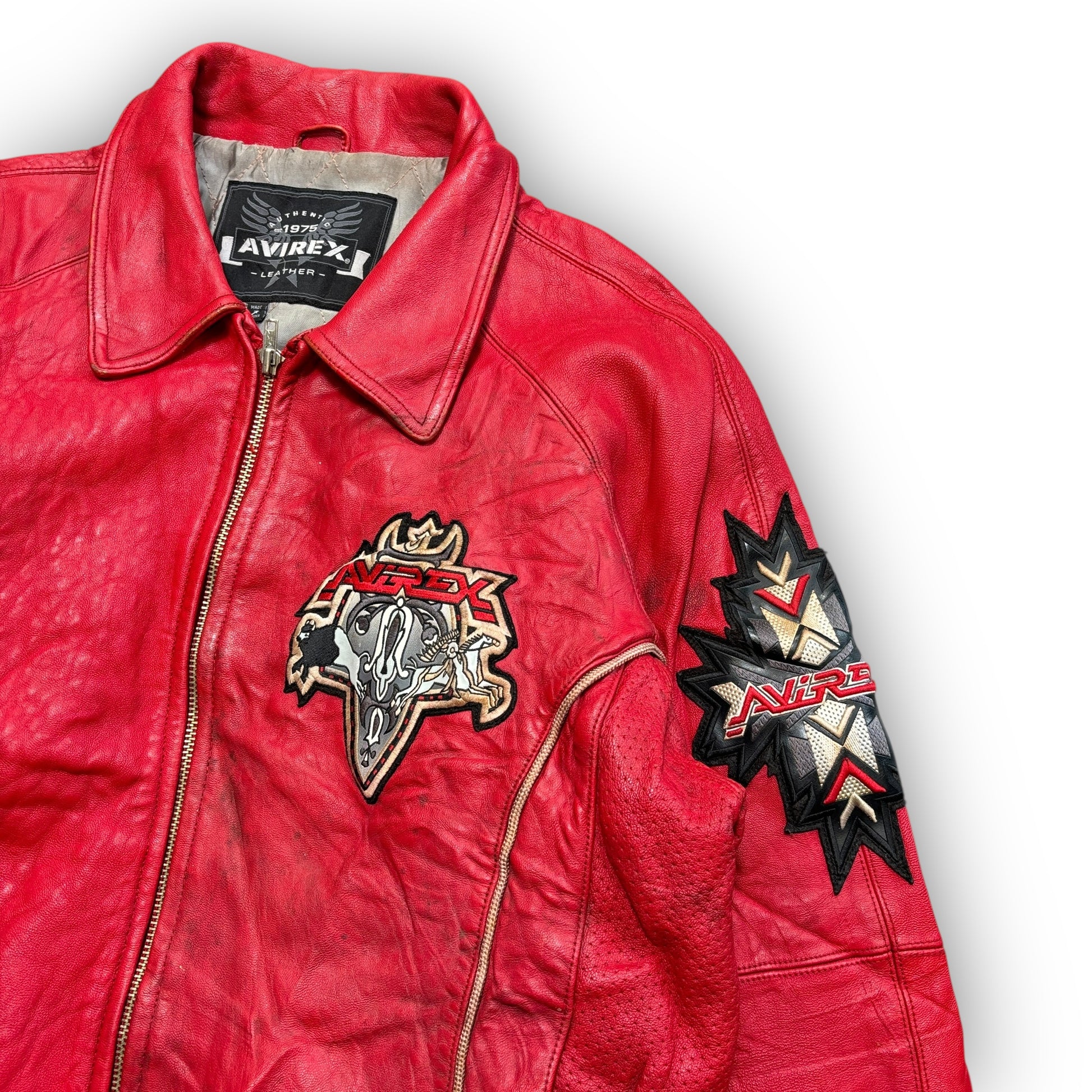 Avirex Tribe Leather Jacket (M/L)