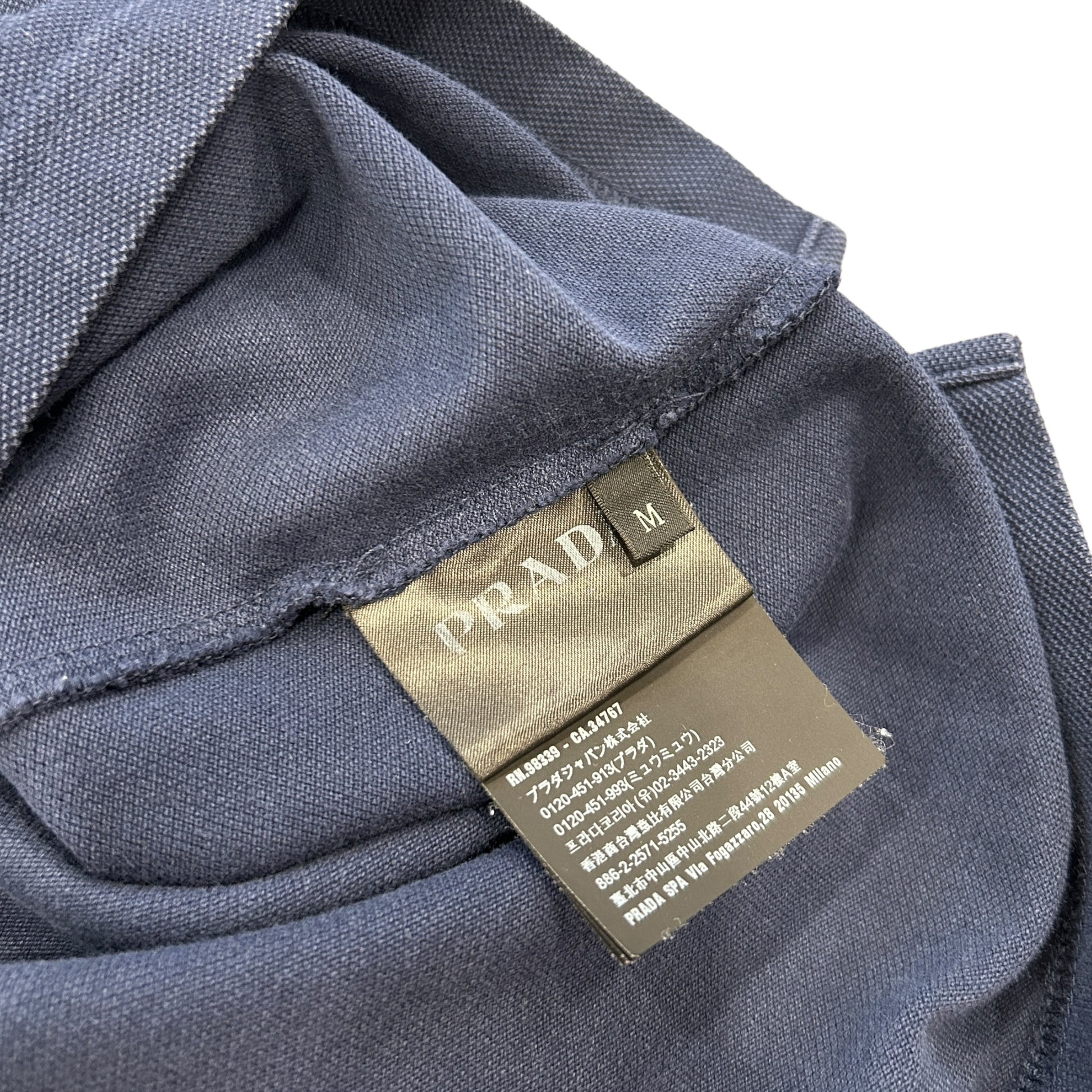 Navy Prada Polo Shirt (M)