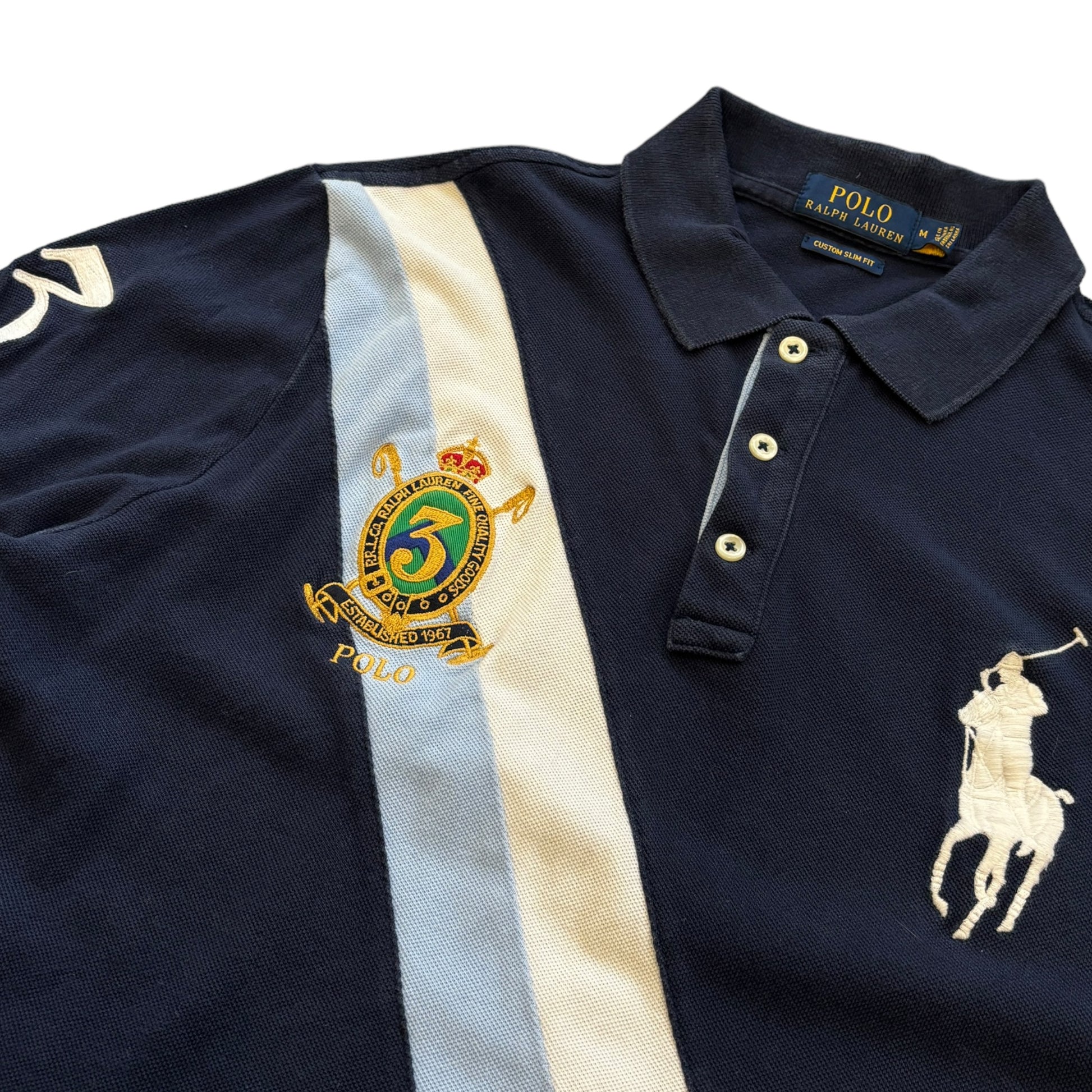 Navy Ralph Lauren Polo Shirt (M)