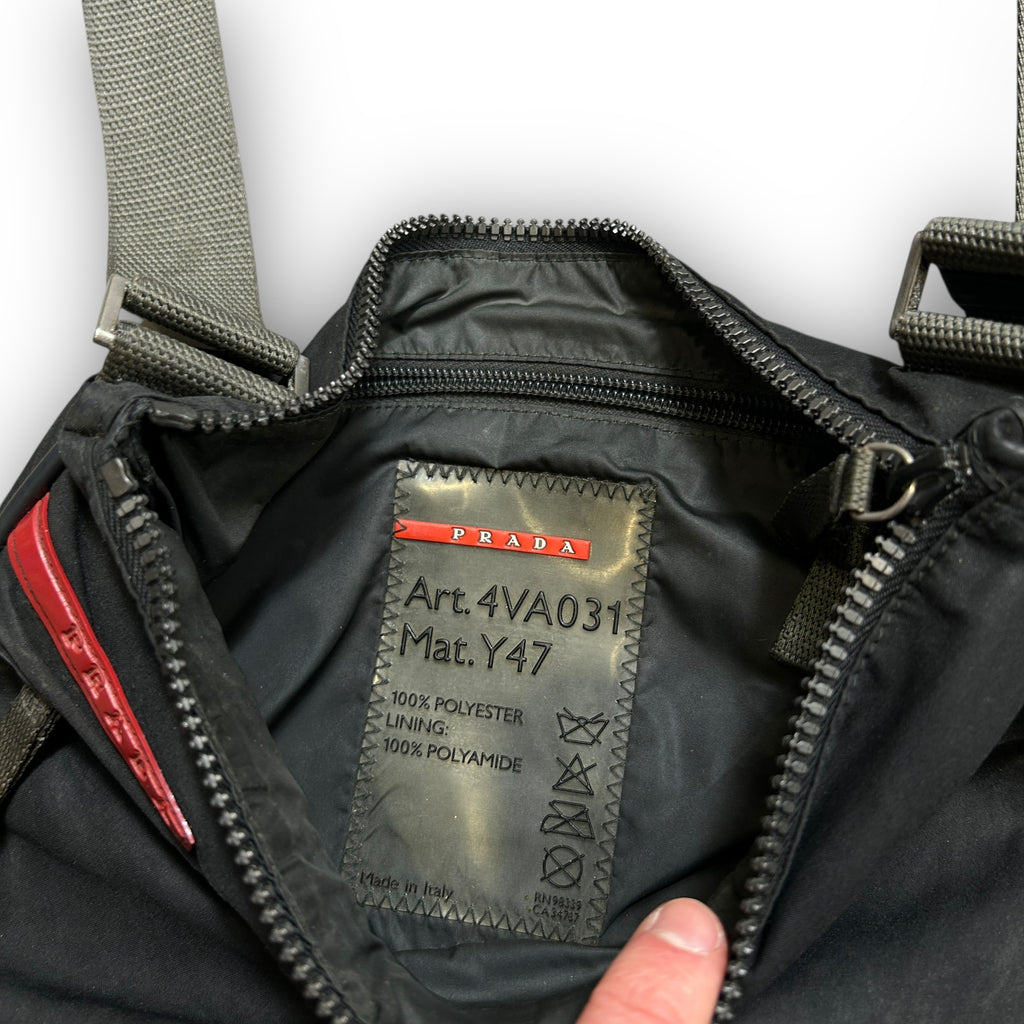 Black Prada Sport Side Bag