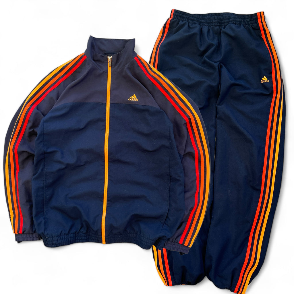00s Adidas Three Stripe Tracksuit (M)