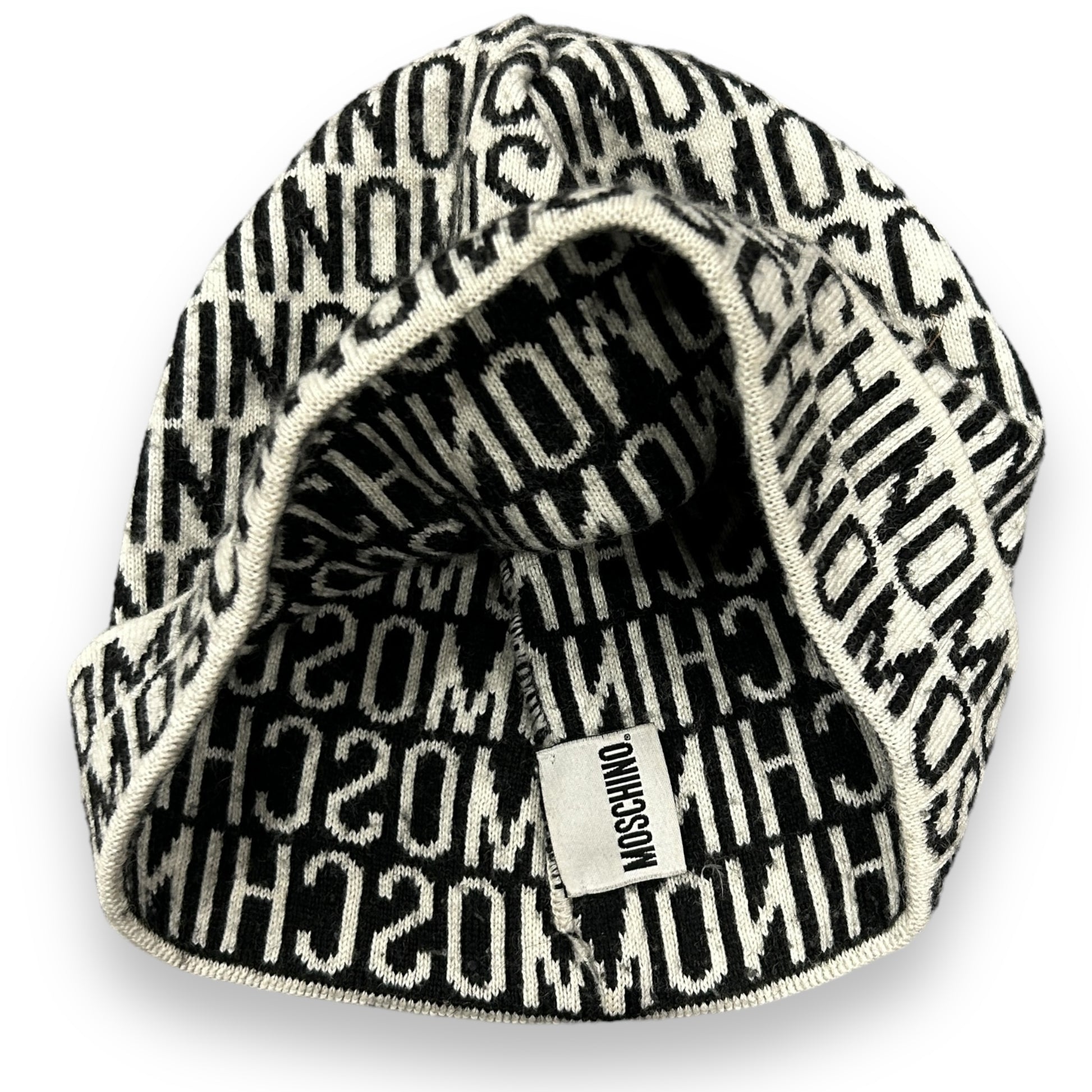 Moschino Monogram Beanie Hat