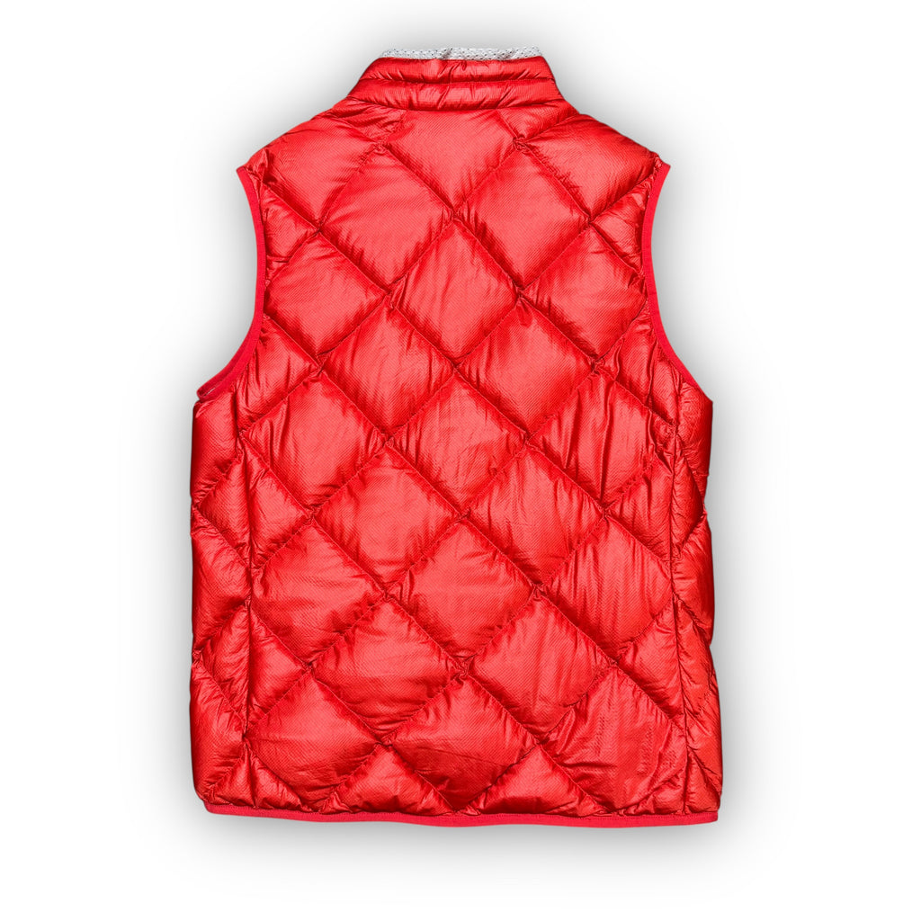 Red Montbell Diamond Stitch Puffer Gilet (M)