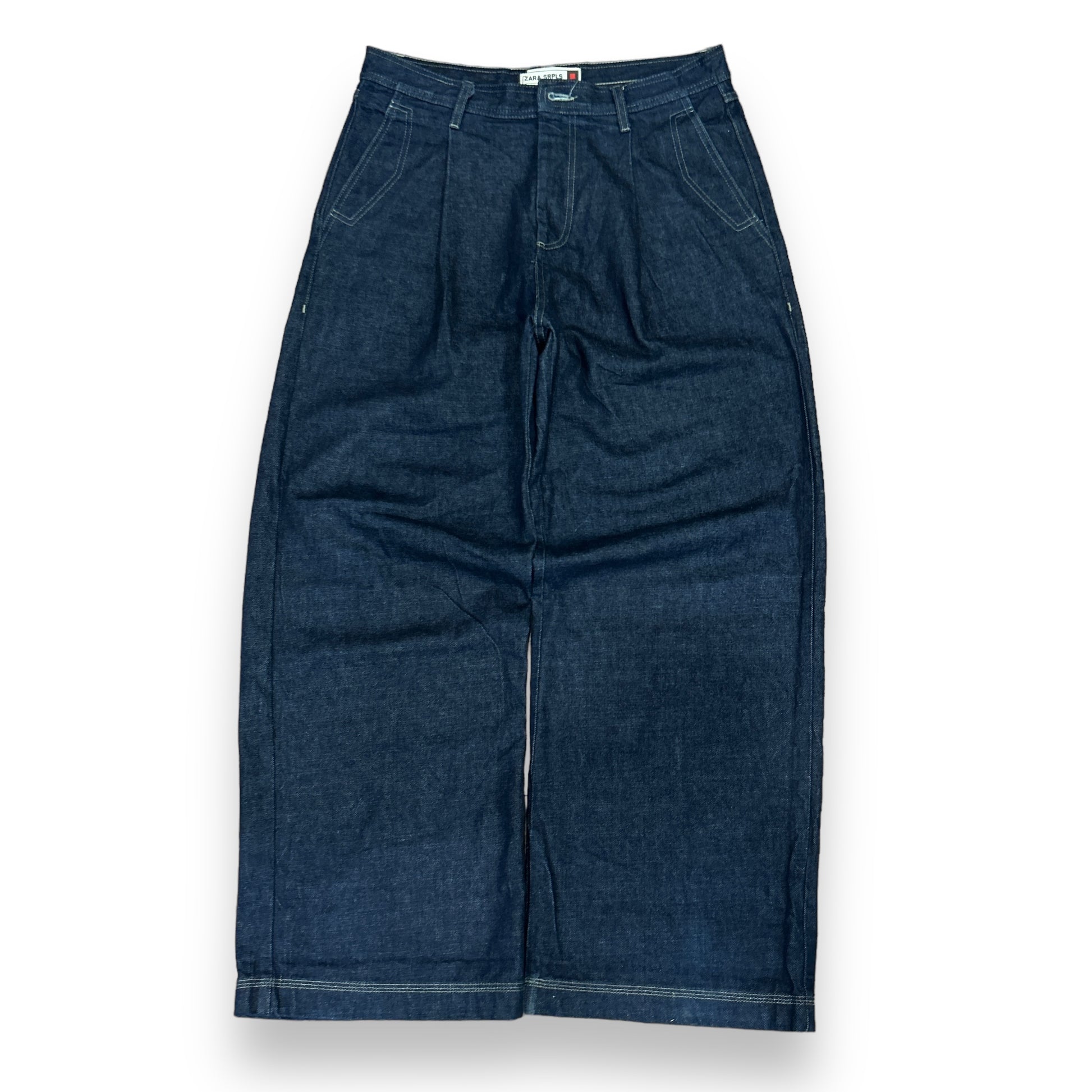 00s Baggy Navy Jeans (34")