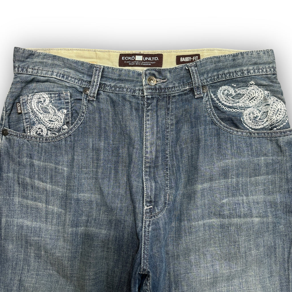 00s Ecko Embroidered Jeans (34")